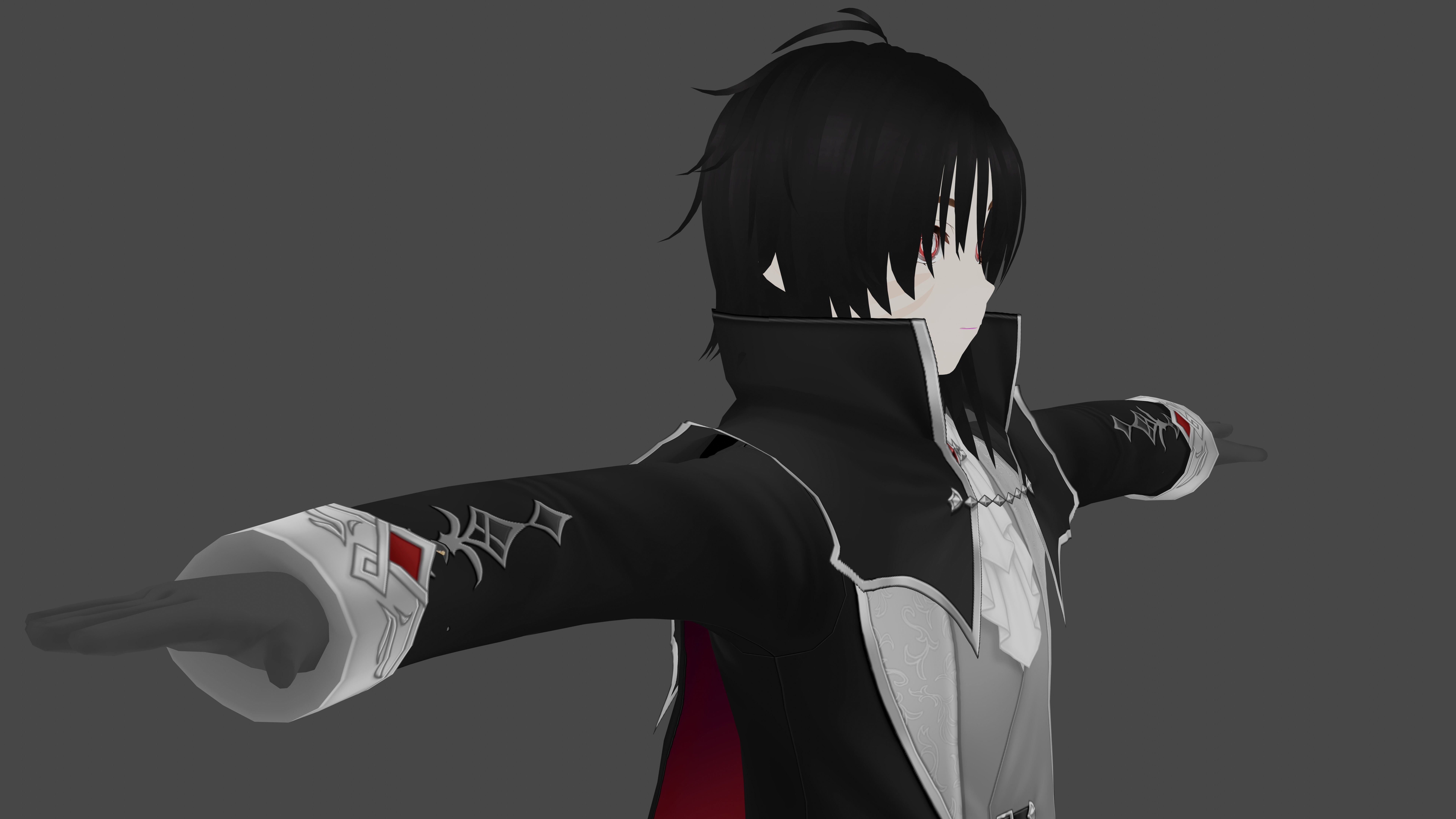 Anime Boy 3D Model Low-poly 3D model_1