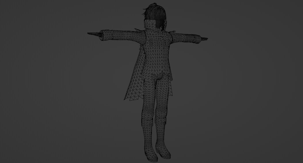 Anime Boy 3D Model Low-poly 3D model_5