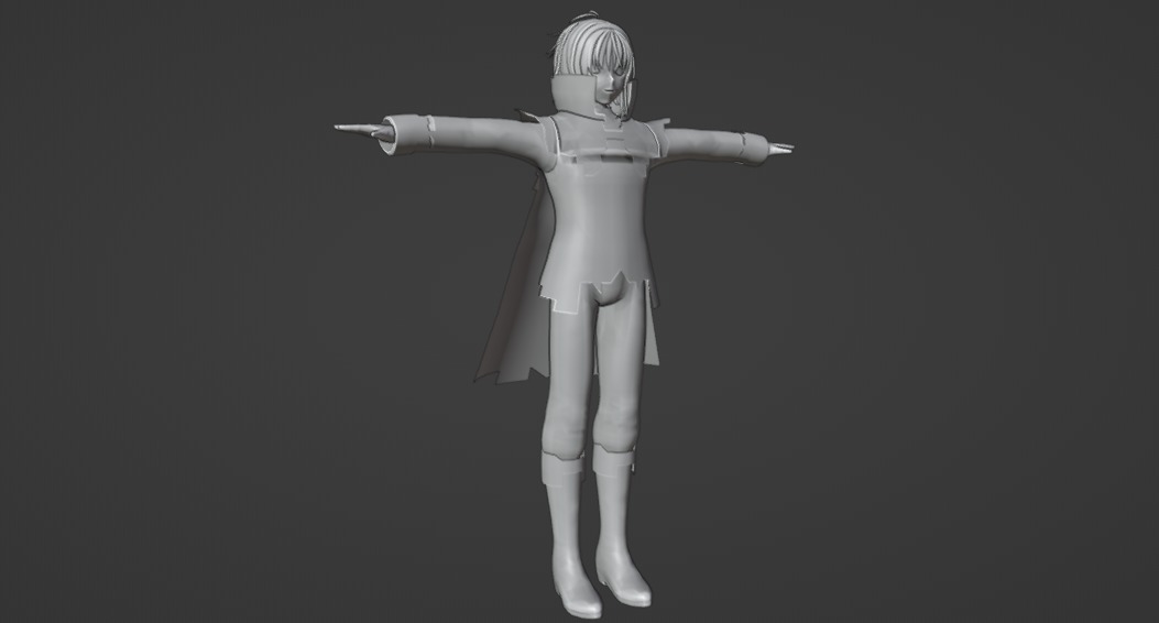 Anime Boy 3D Model Low-poly 3D model_4