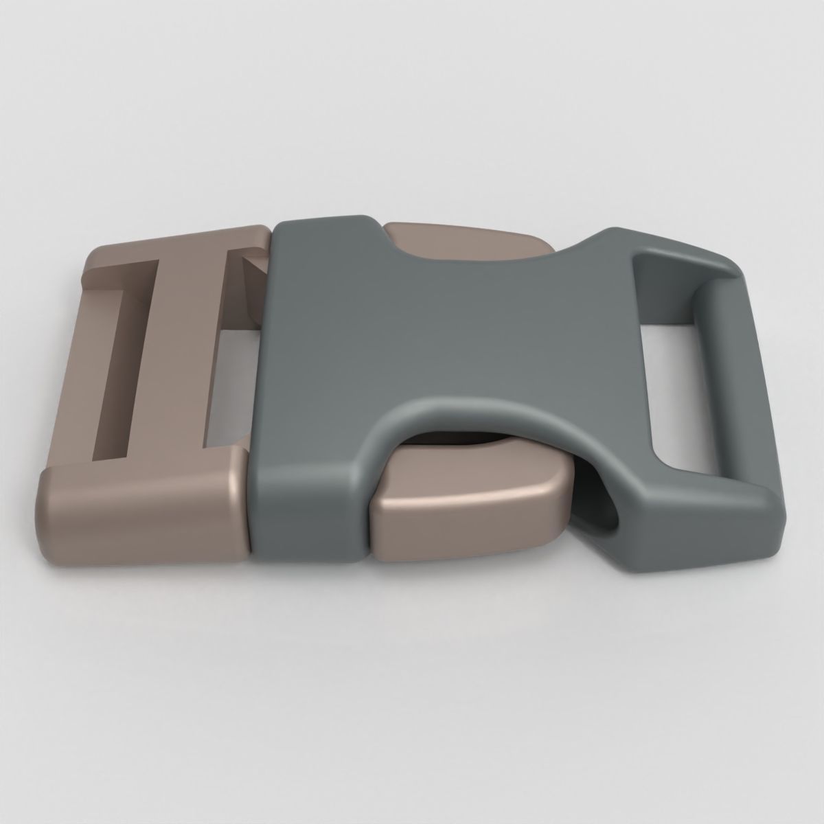 Snap Buckle 3D print model_3