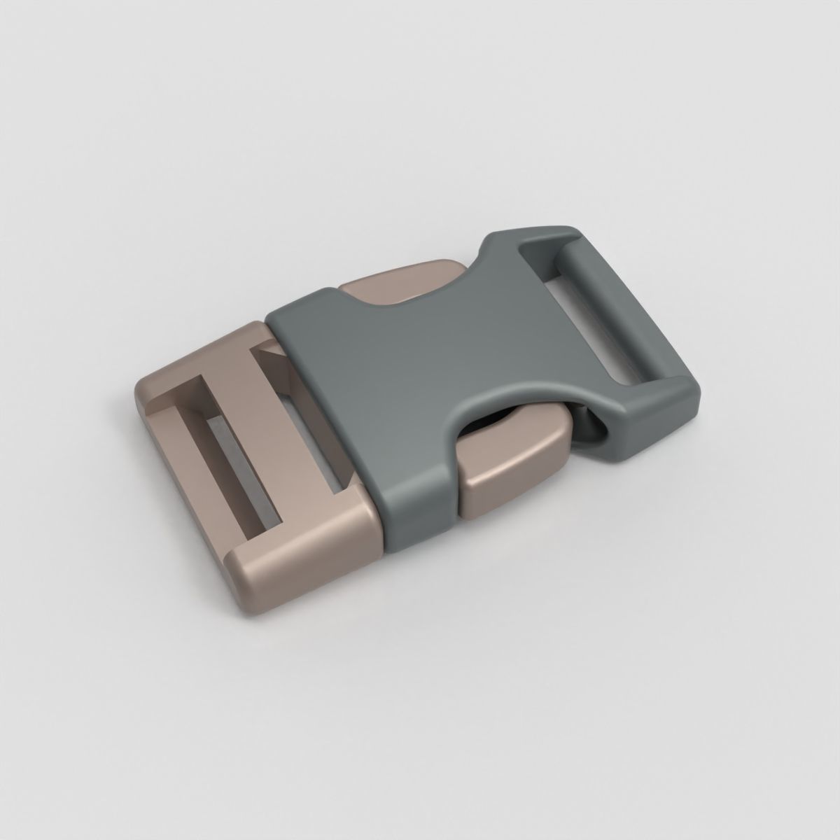 Snap Buckle 3D print model_1