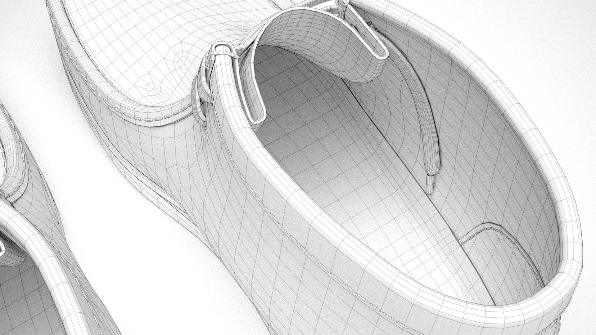 Clarks Wallabee Boots Mid Tan Leather 3D model_17