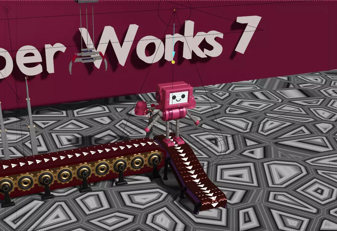 Cute Cyber Robot 3D model_0