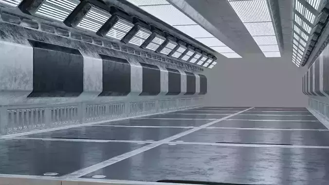 Sci-fi Passage 3D model