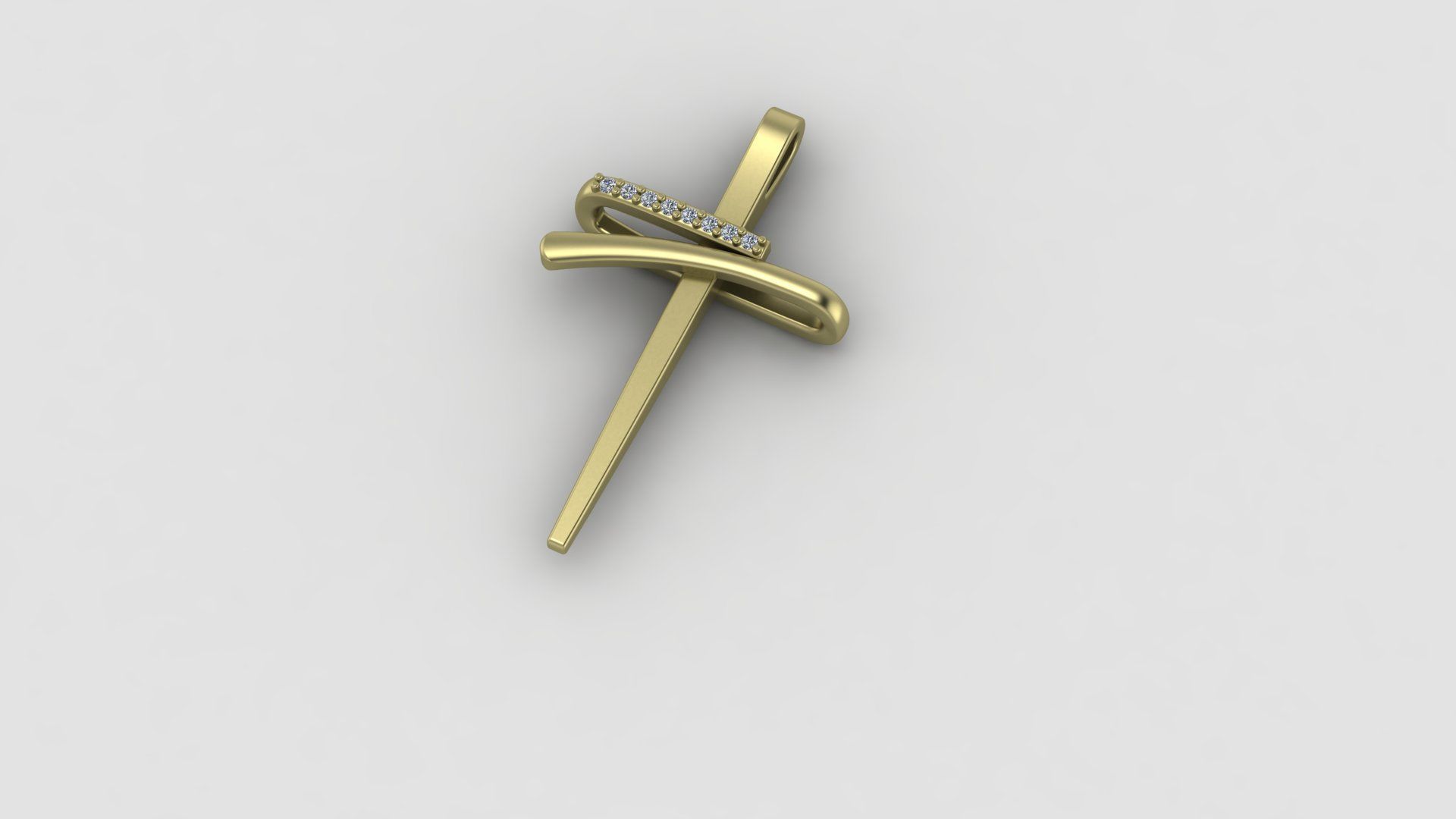 Cross Pendant  3D print model_2