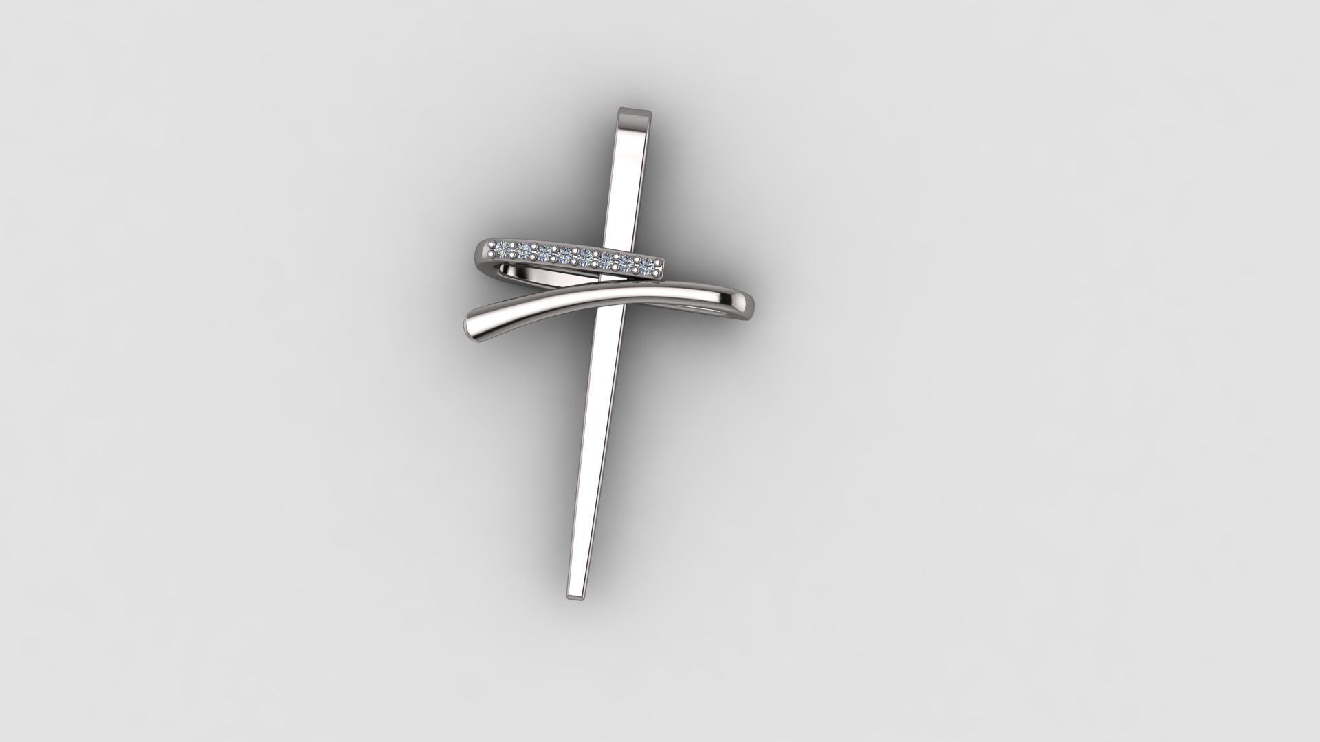Cross Pendant  3D print model_5
