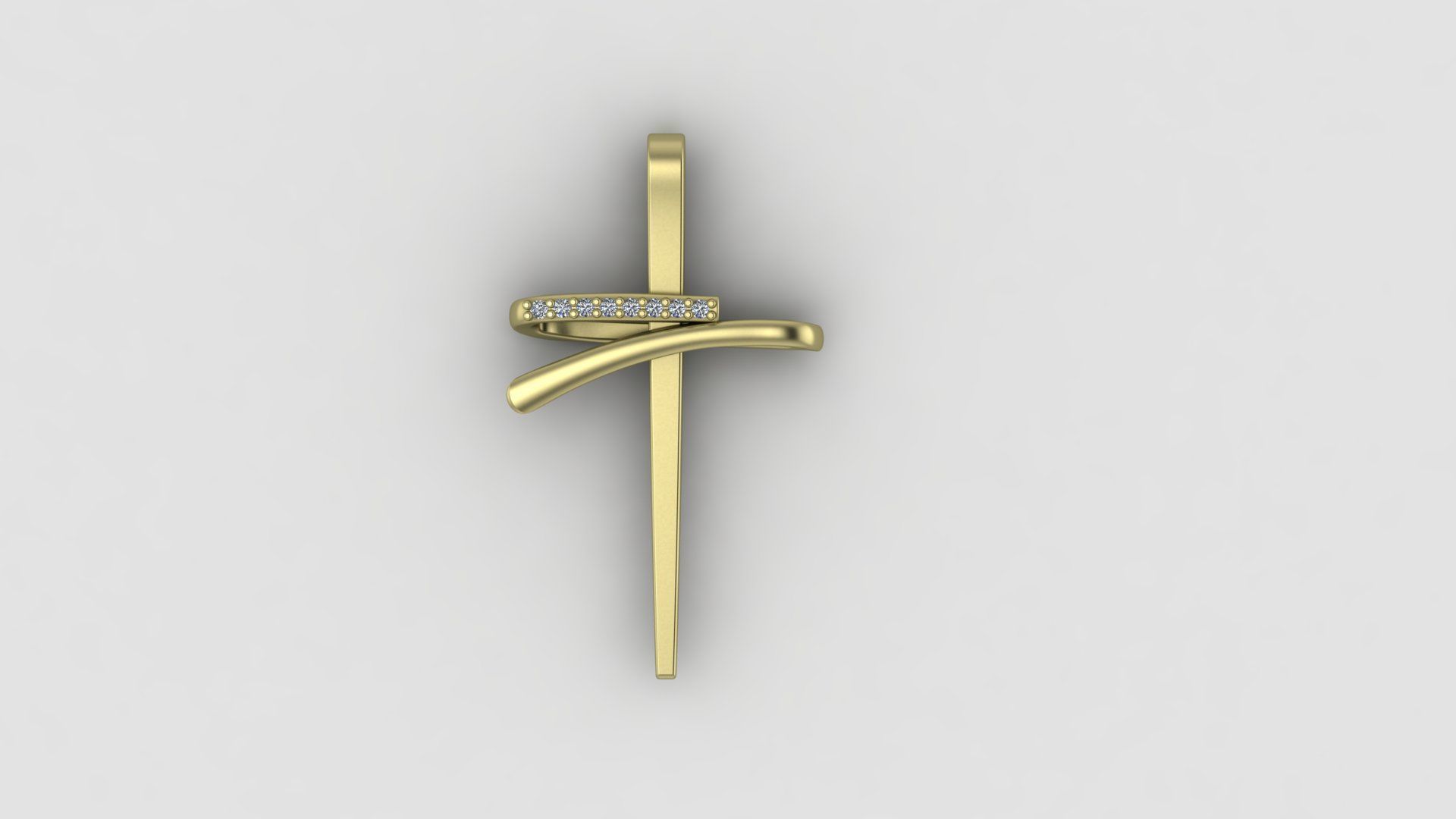 Cross Pendant  3D print model_1