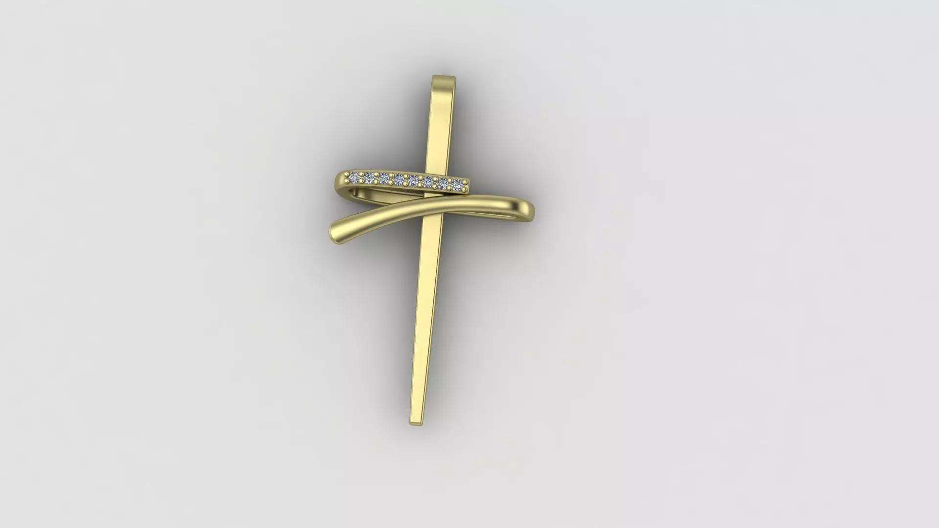 Cross Pendant  3D print model_0