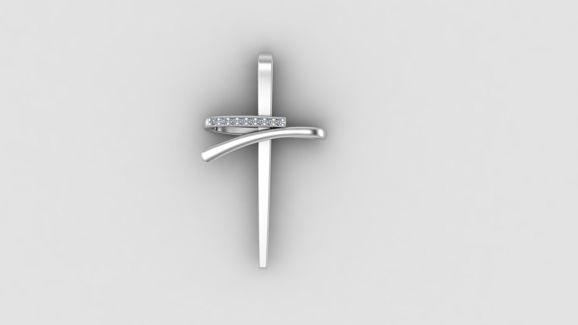 Cross Pendant  3D print model_6