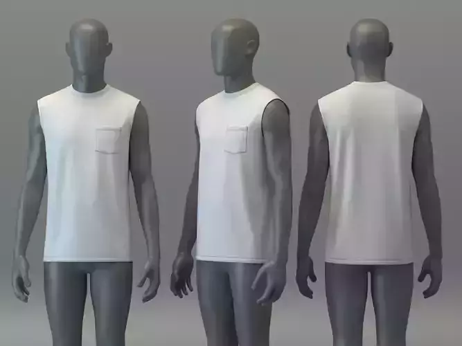 Muscle Tee with Pocket