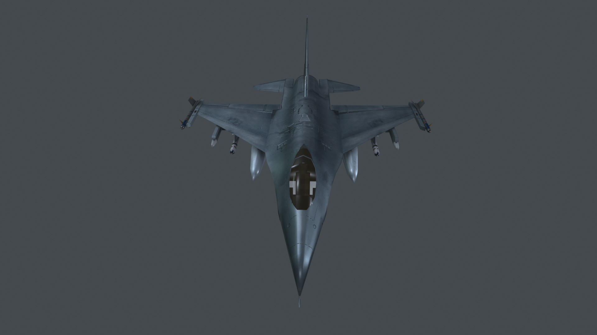 Asset - Army - F16A Fighting Falcon - 3D MODEL Low-poly Low-poly 3D model_39
