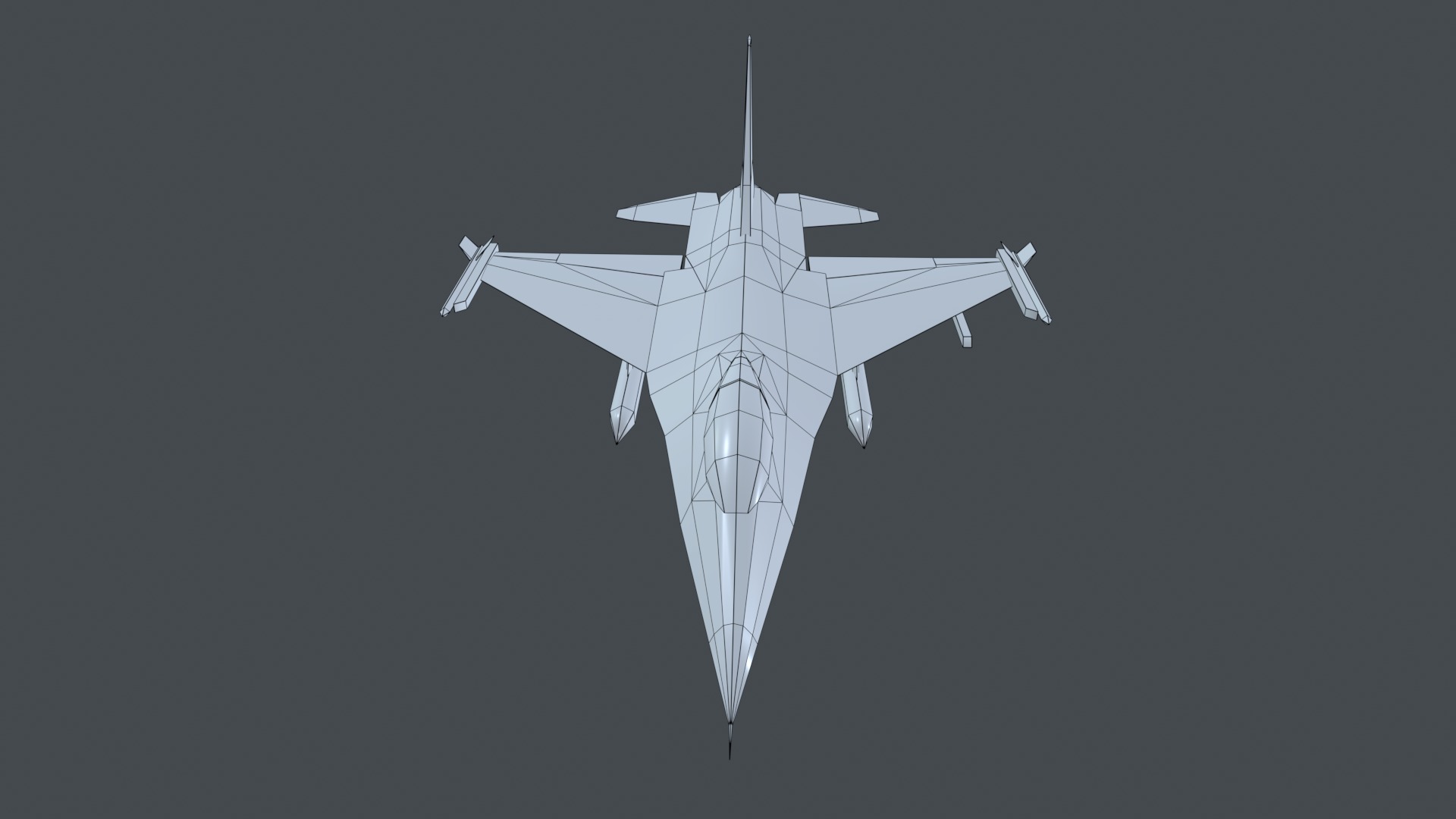 Asset - Army - F16A Fighting Falcon - 3D MODEL Low-poly Low-poly 3D model_54