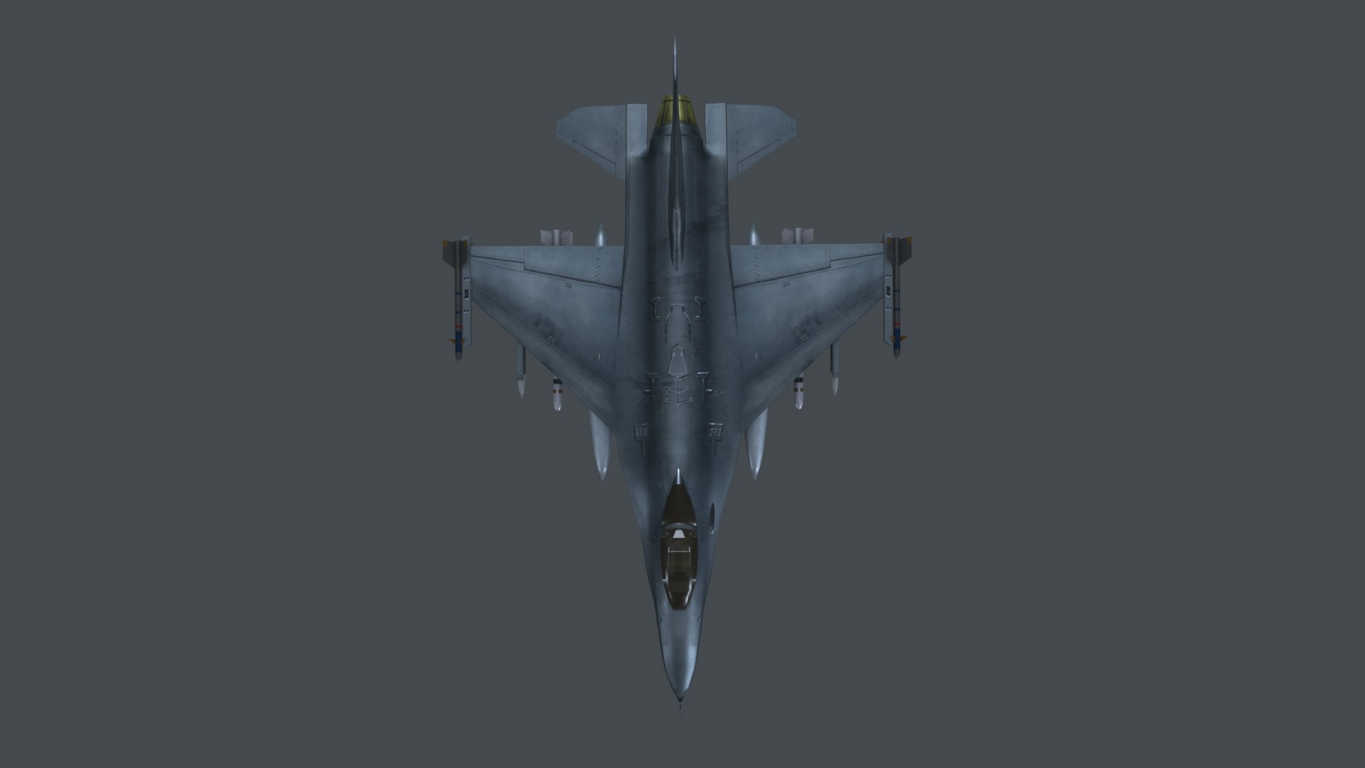 Asset - Army - F16A Fighting Falcon - 3D MODEL Low-poly Low-poly 3D model_22