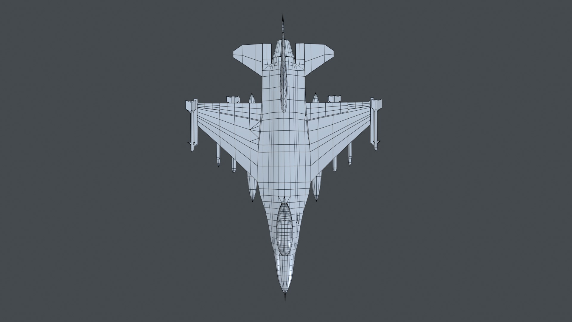 Asset - Army - F16A Fighting Falcon - 3D MODEL Low-poly Low-poly 3D model_27