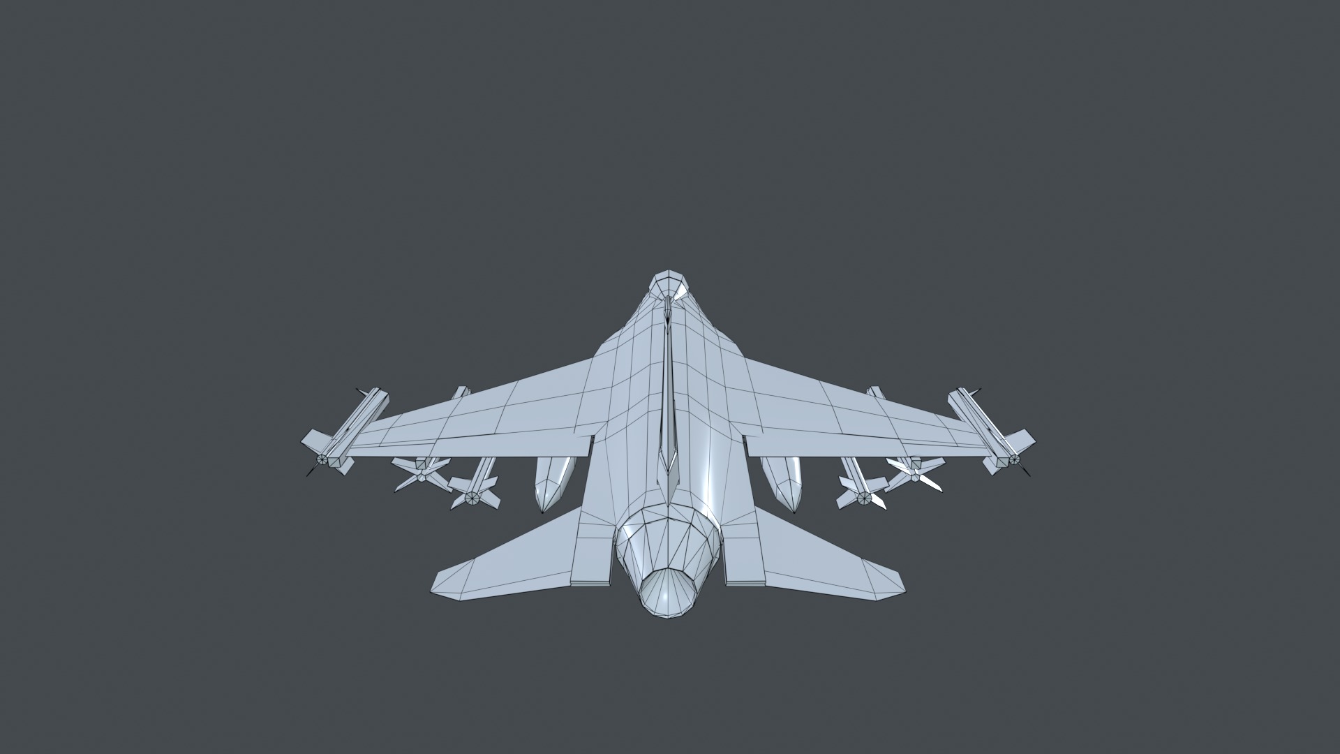 Asset - Army - F16A Fighting Falcon - 3D MODEL Low-poly Low-poly 3D model_46