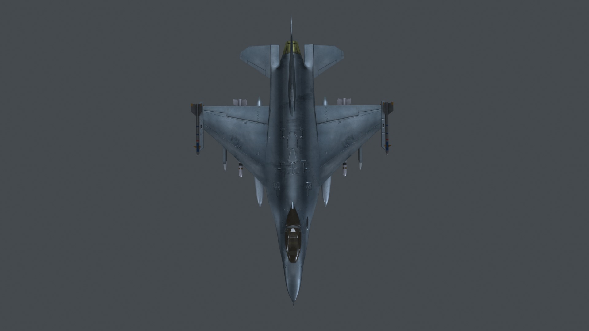 Asset - Army - F16A Fighting Falcon - 3D MODEL Low-poly Low-poly 3D model_12