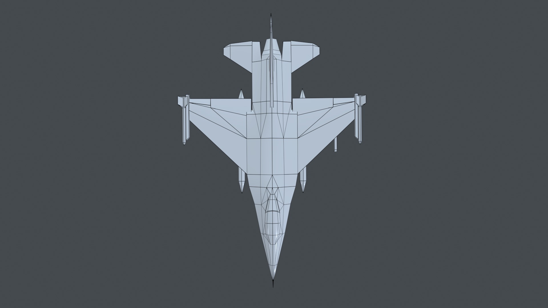 Asset - Army - F16A Fighting Falcon - 3D MODEL Low-poly Low-poly 3D model_57