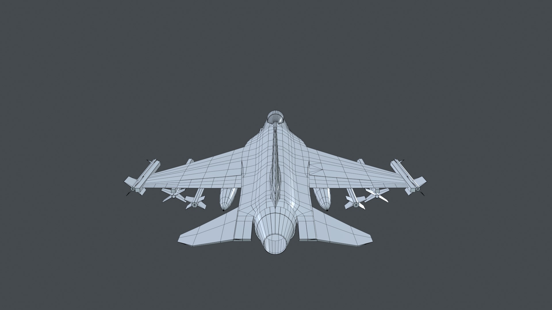 Asset - Army - F16A Fighting Falcon - 3D MODEL Low-poly Low-poly 3D model_26