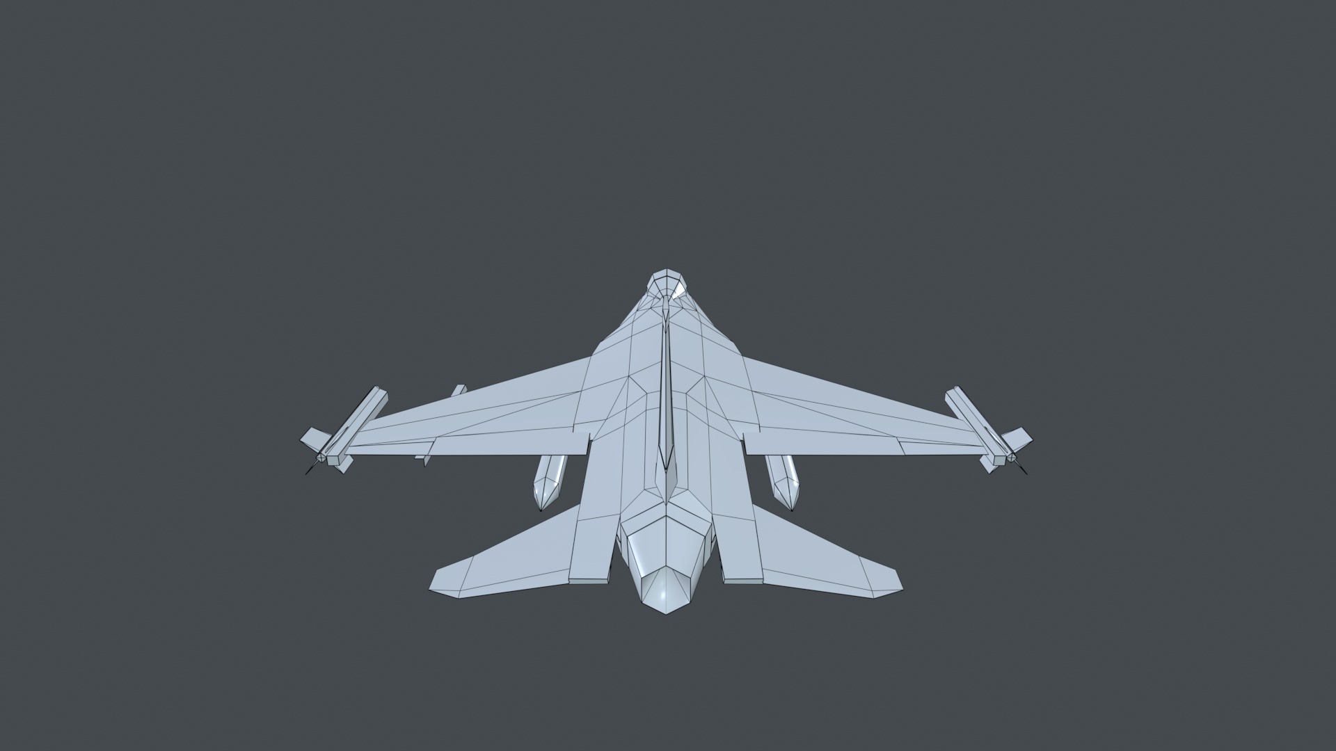 Asset - Army - F16A Fighting Falcon - 3D MODEL Low-poly Low-poly 3D model_56