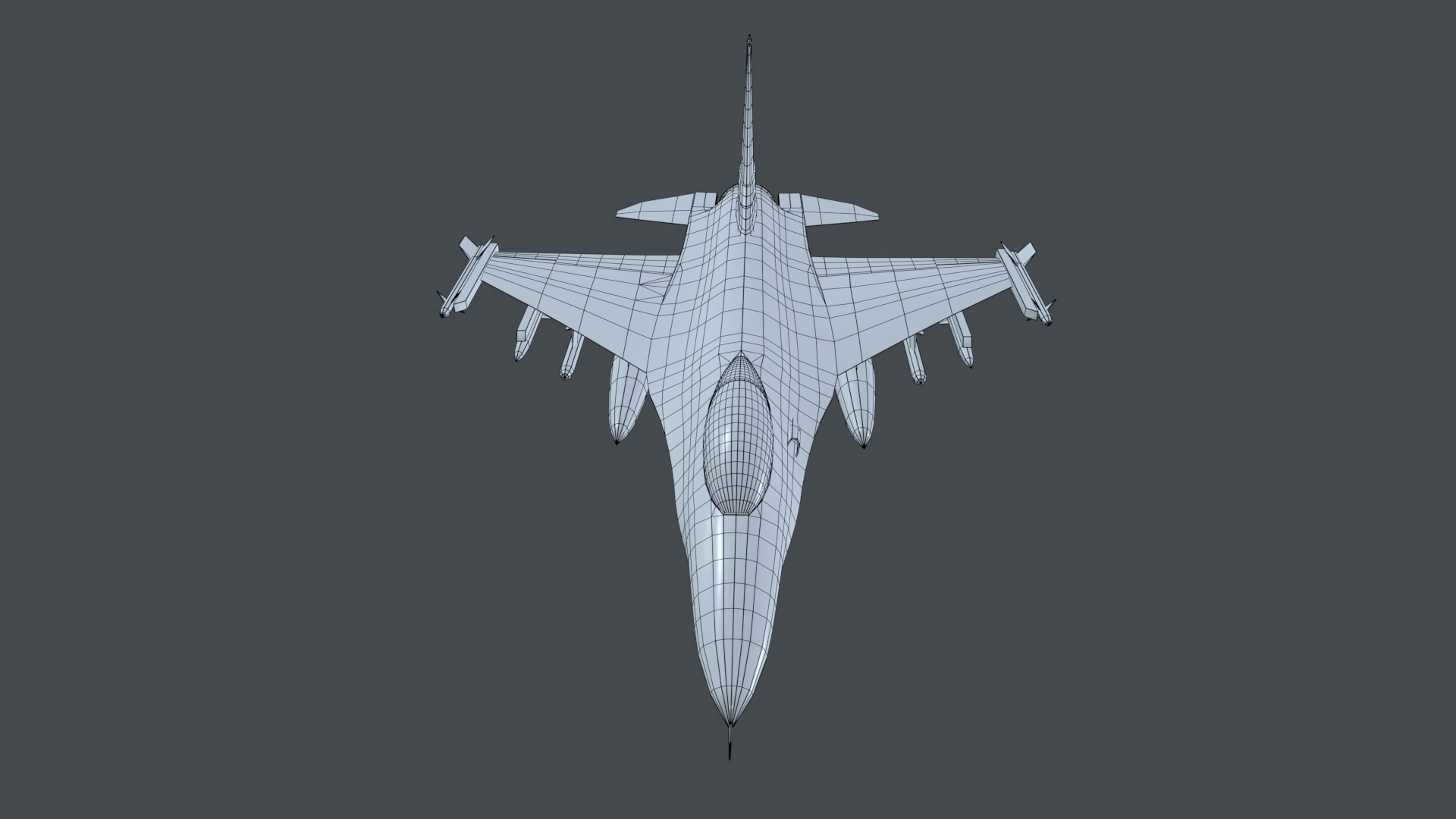 Asset - Army - F16A Fighting Falcon - 3D MODEL Low-poly Low-poly 3D model_24
