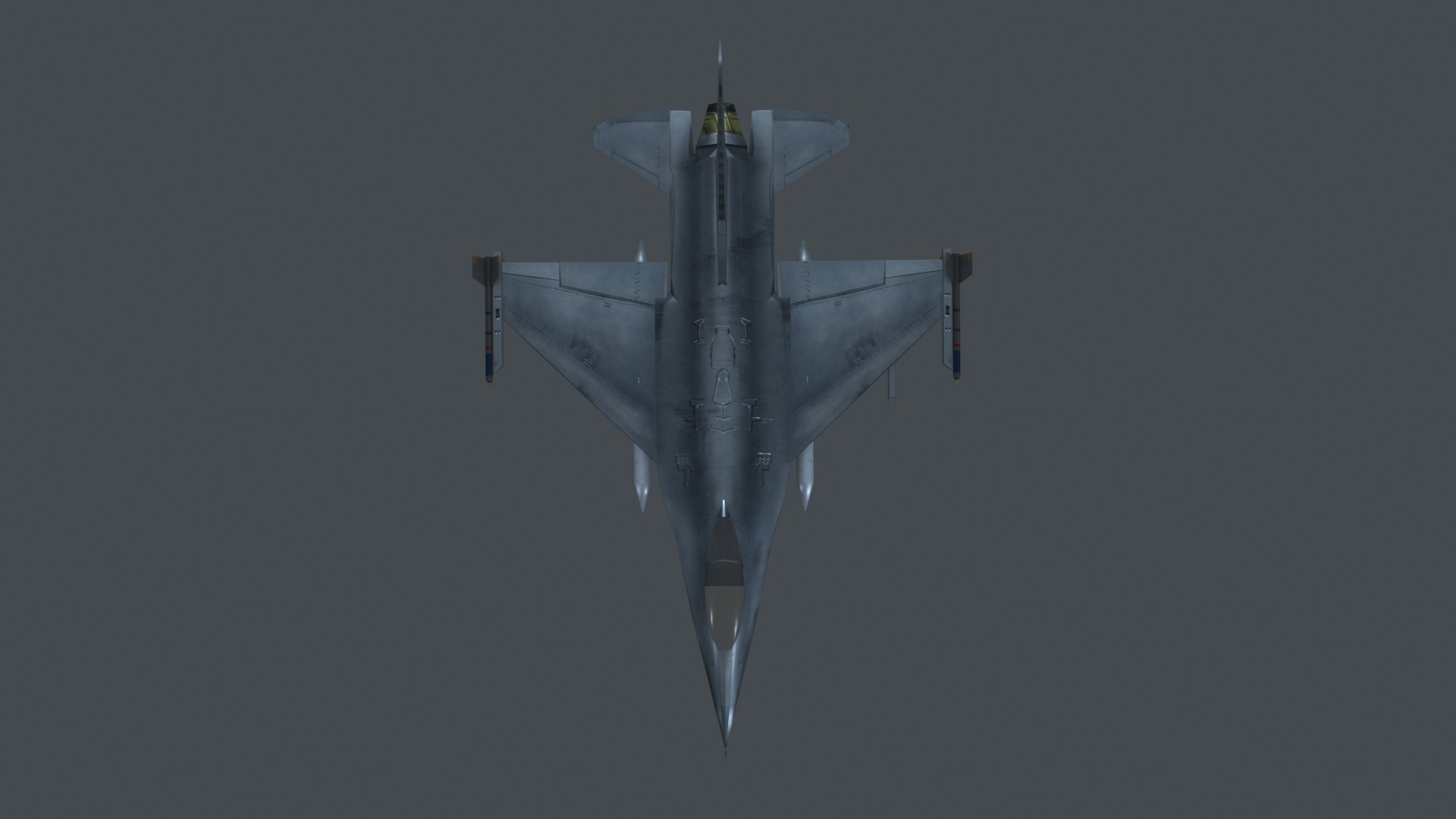 Asset - Army - F16A Fighting Falcon - 3D MODEL Low-poly Low-poly 3D model_52