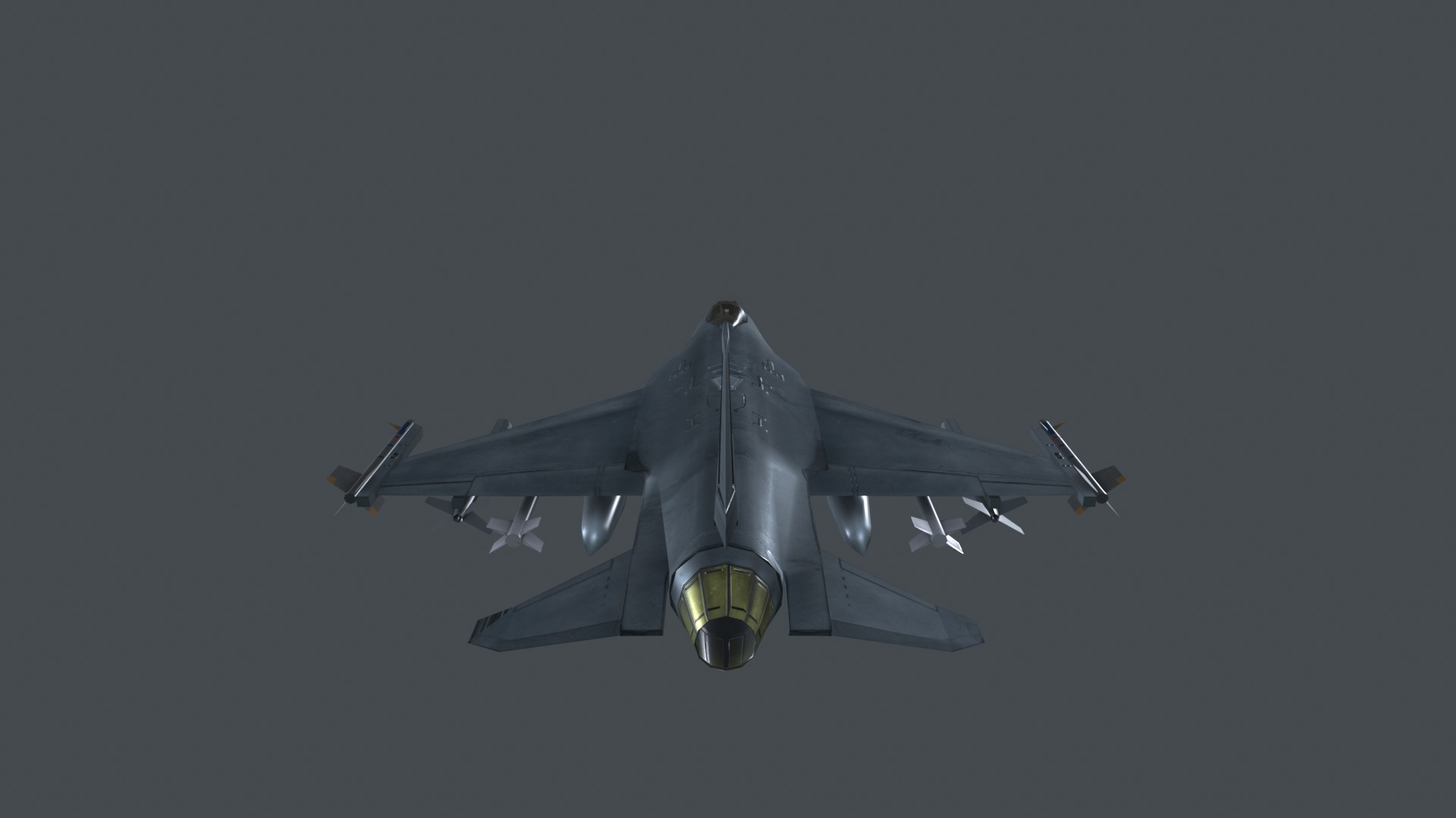 Asset - Army - F16A Fighting Falcon - 3D MODEL Low-poly Low-poly 3D model_31