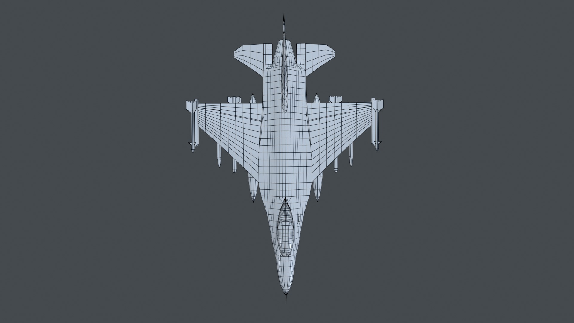 Asset - Army - F16A Fighting Falcon - 3D MODEL Low-poly Low-poly 3D model_17
