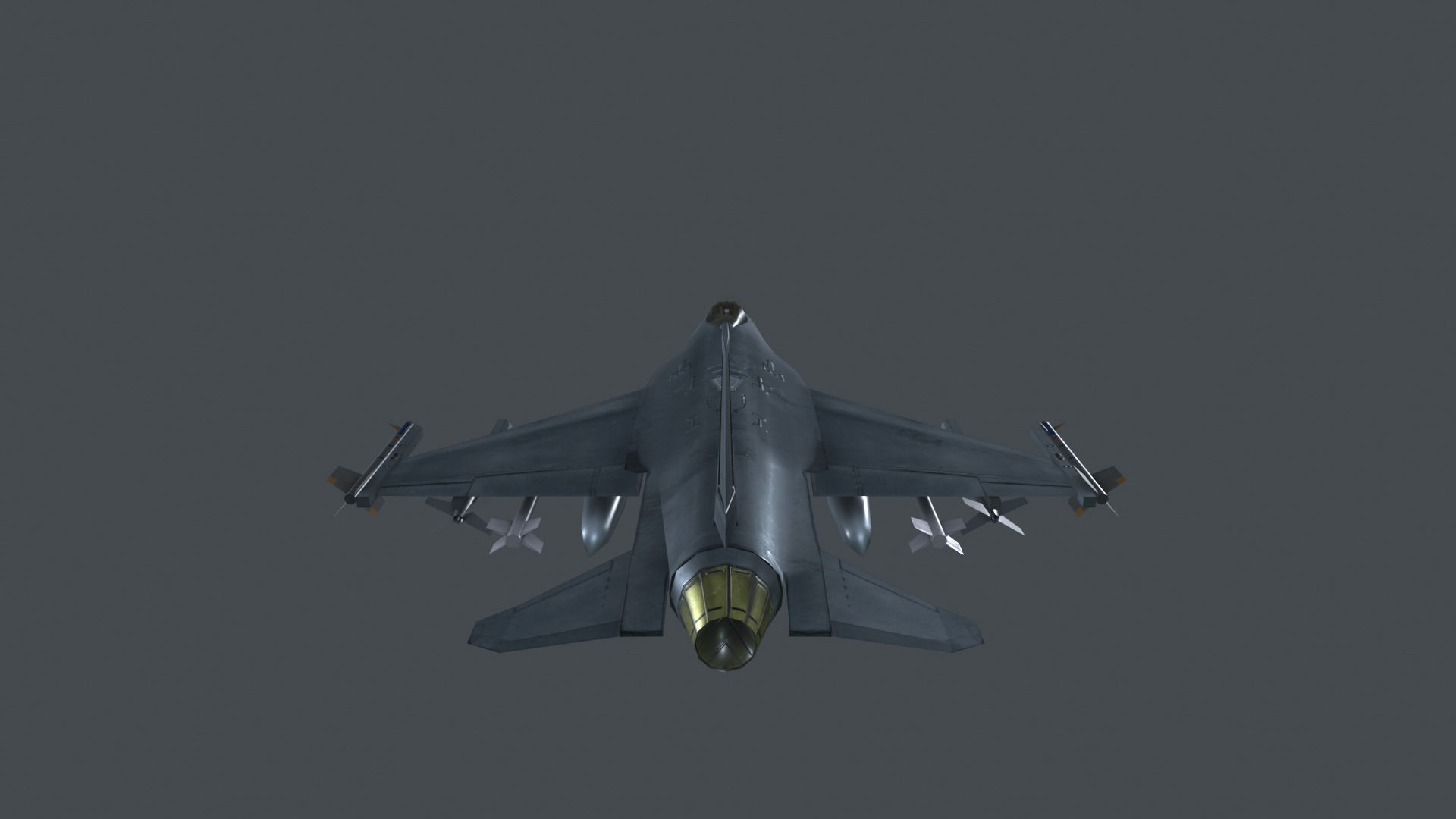 Asset - Army - F16A Fighting Falcon - 3D MODEL Low-poly Low-poly 3D model_41