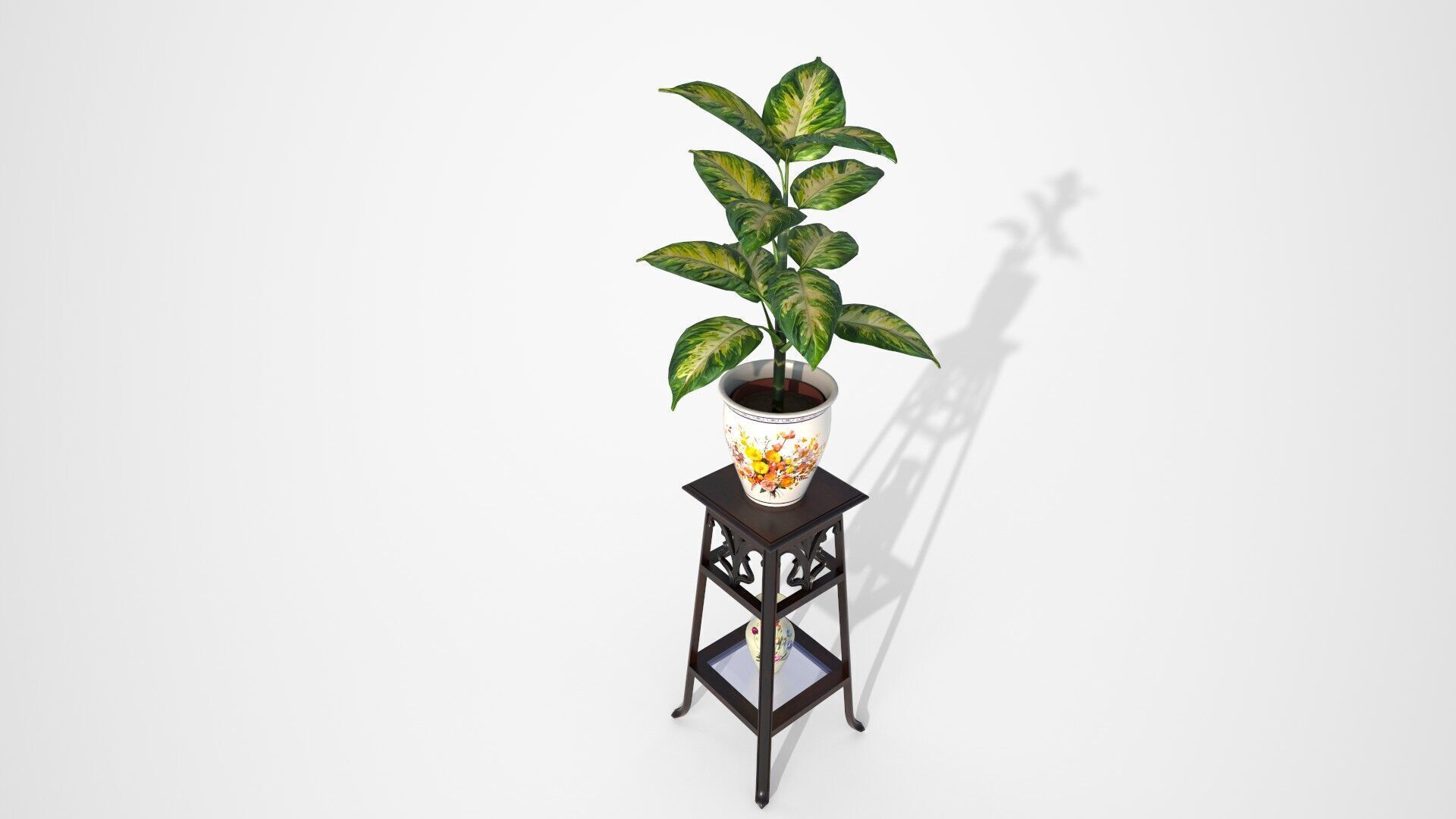 Ornate Flower Table DIEFFENBLOOM Low-poly 3D model_20