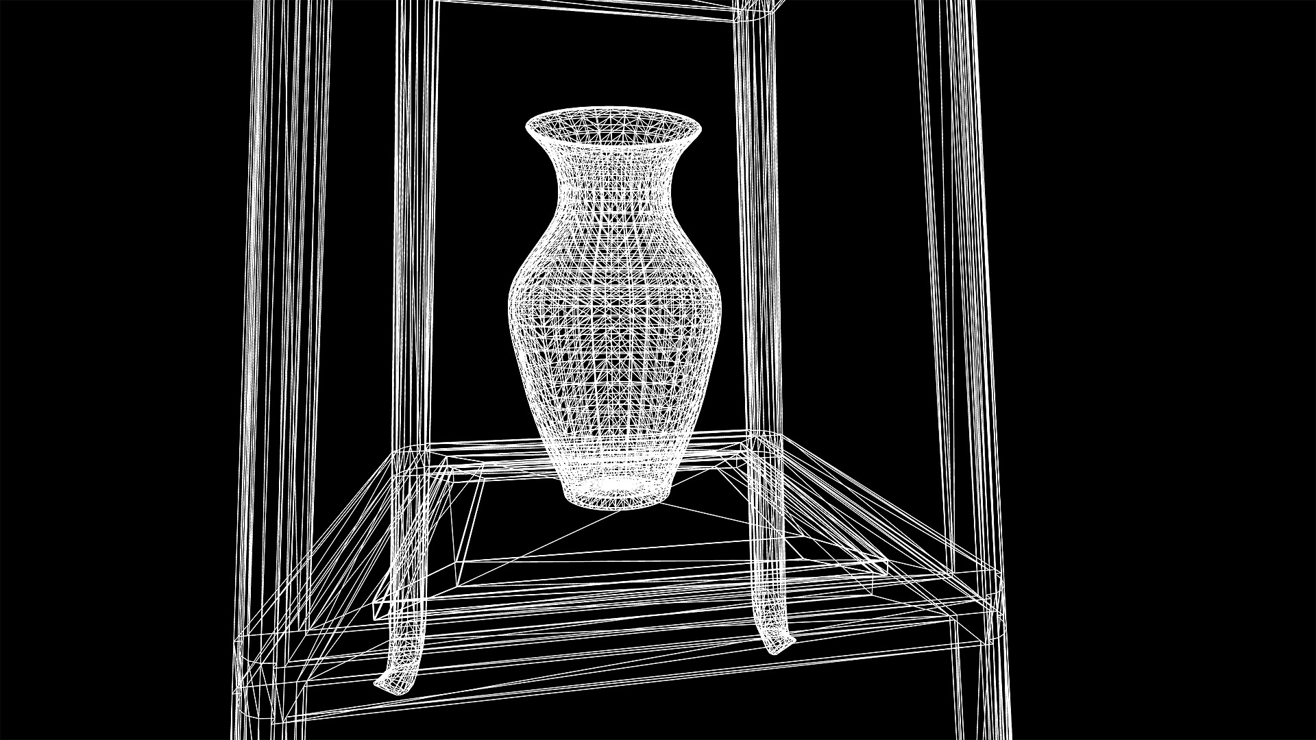 Ornate Flower Table DIEFFENBLOOM Low-poly 3D model_19