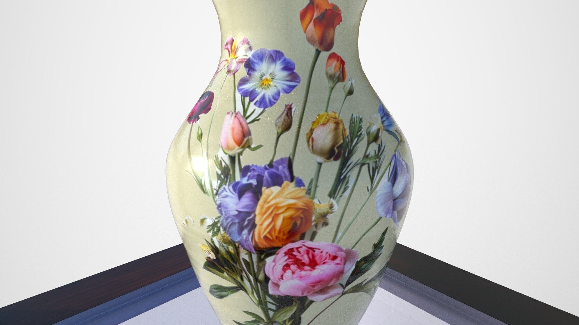 Ornate Flower Table DIEFFENBLOOM Low-poly 3D model_13