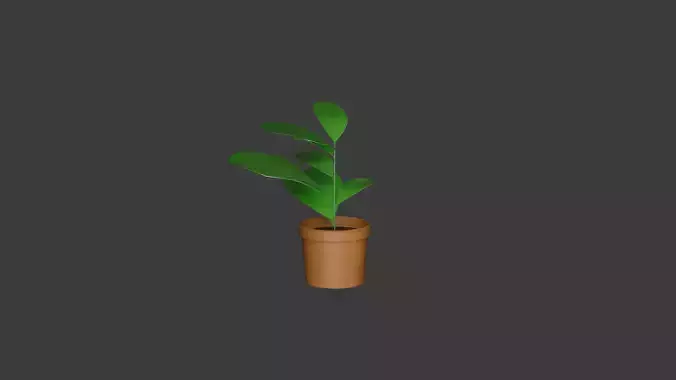 Low-poly Pot Plant