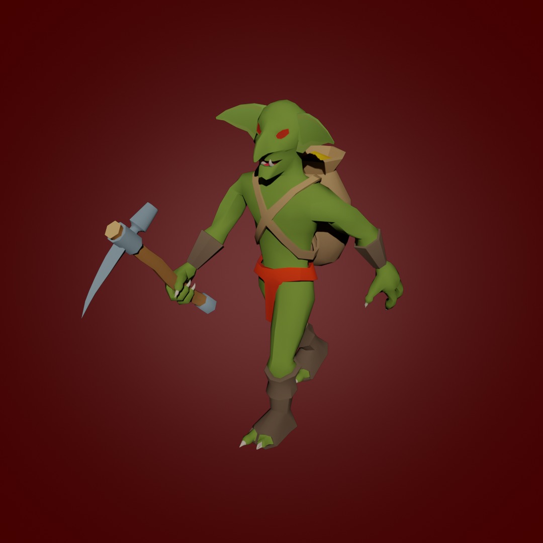 Goblins Game Ready  Low-poly 3D model_3