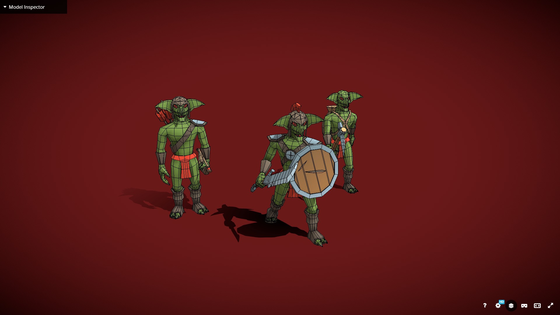 Goblins Game Ready  Low-poly 3D model_4