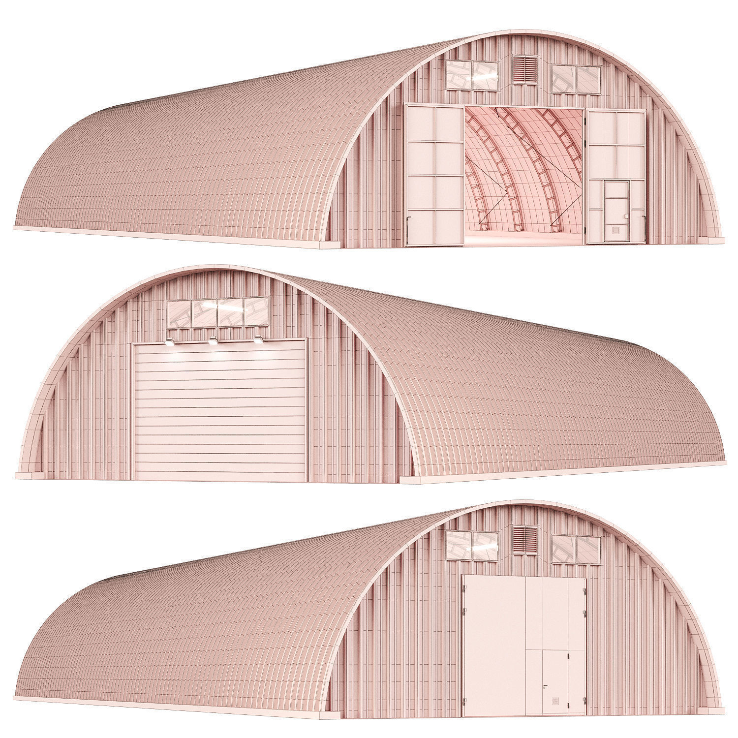 Warehouse hangar 3D model_6
