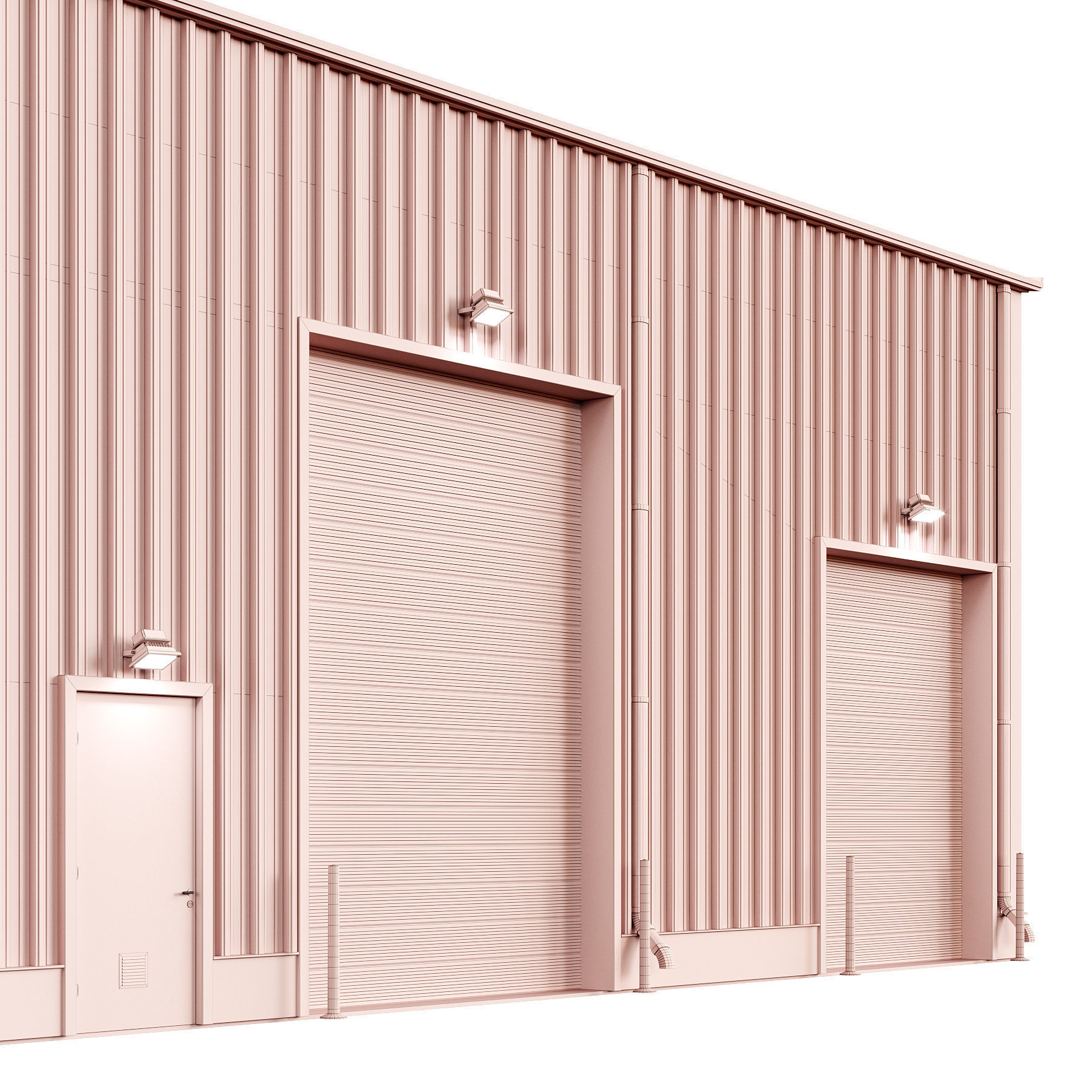 Warehouse hangar 3D model_5