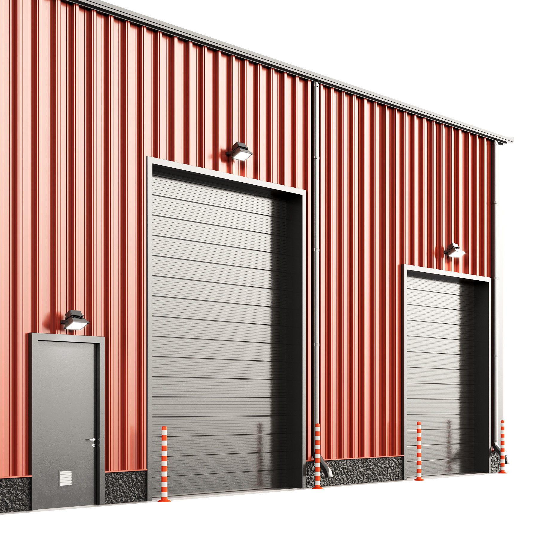 Warehouse hangar 3D model_3