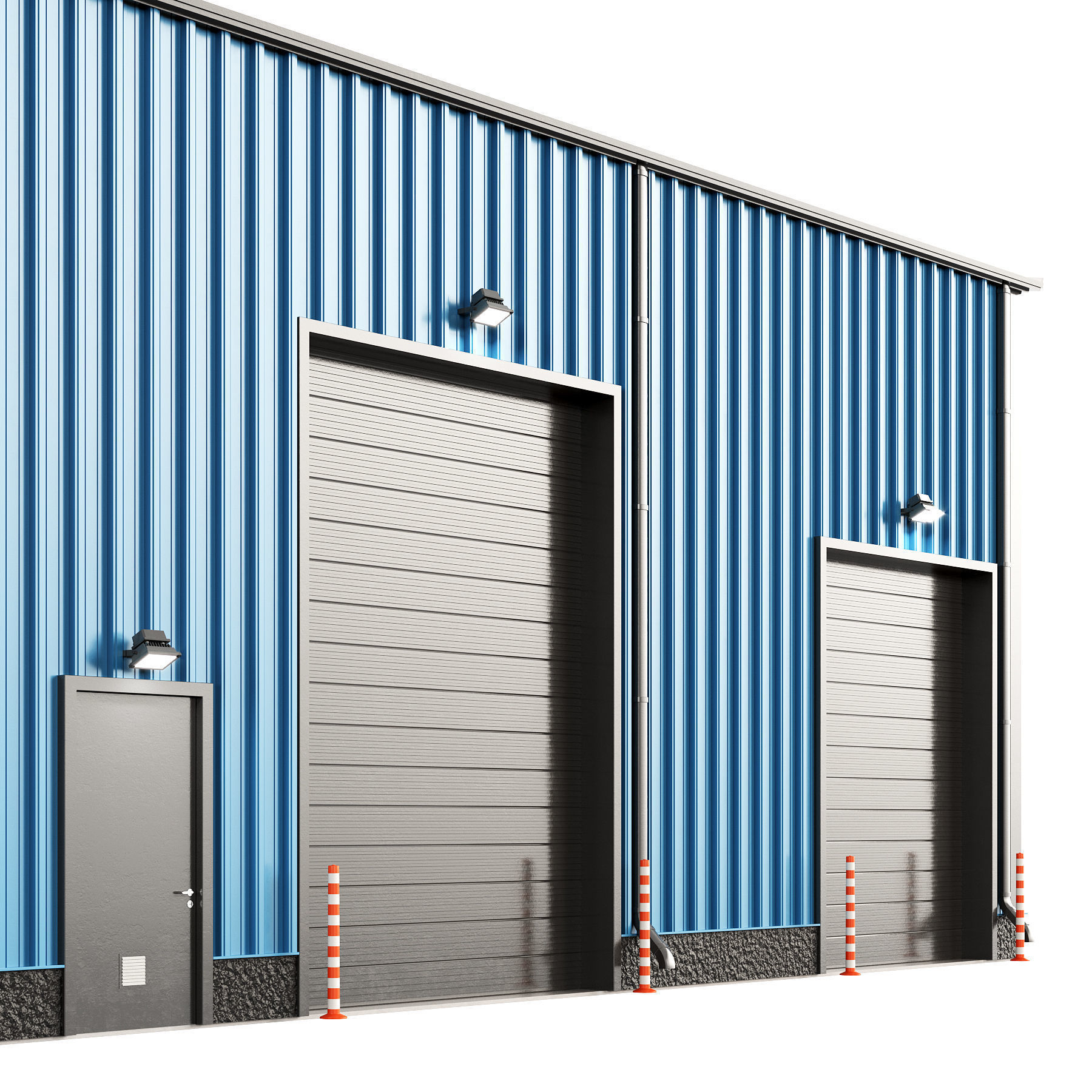 Warehouse hangar 3D model_2