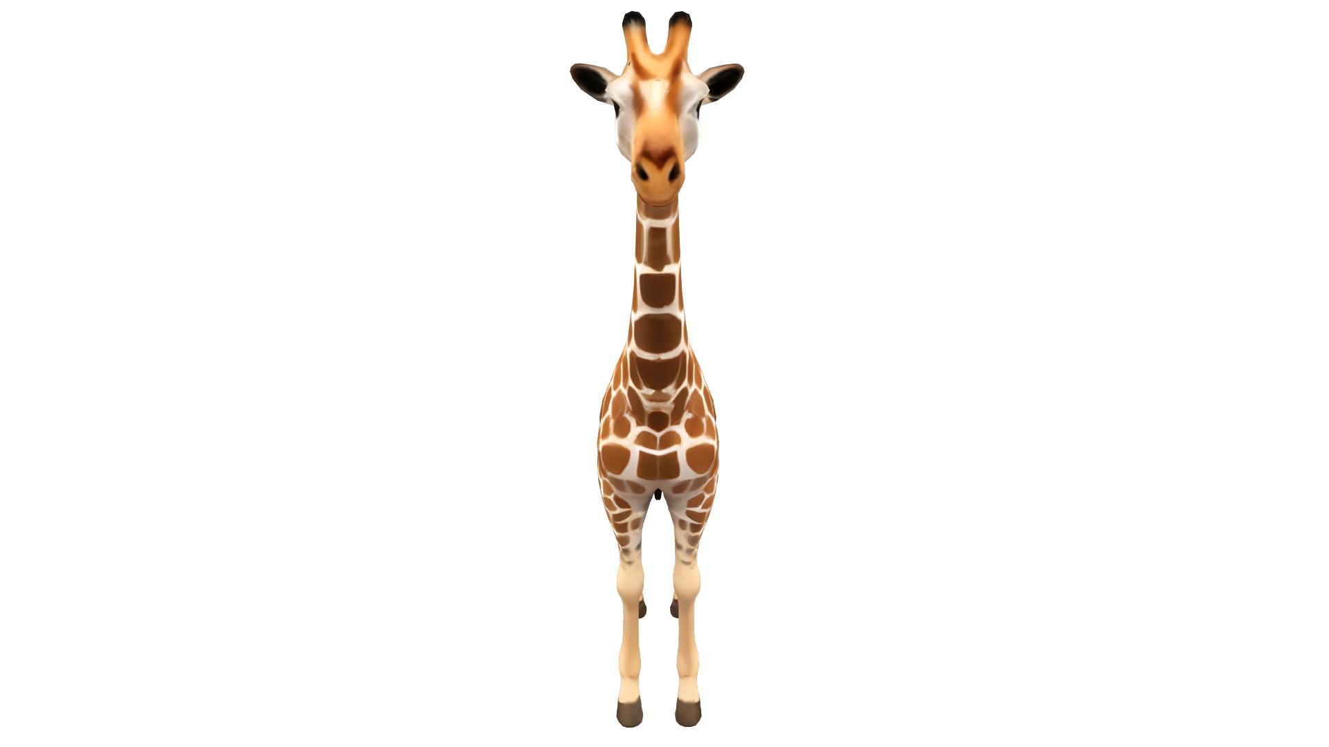 Giraffe Lowpoly Realistic Low-poly 3D model_8