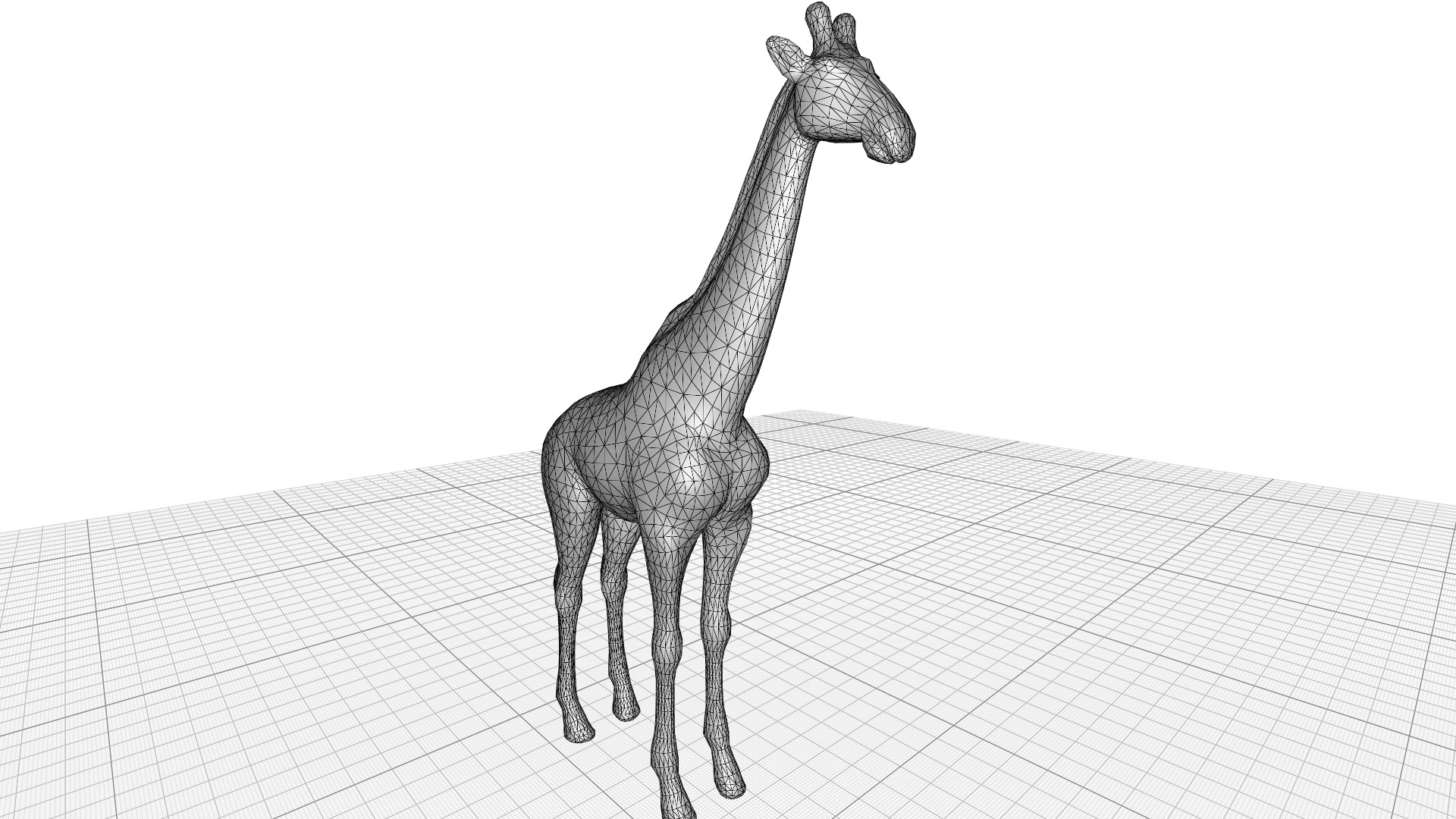 Giraffe Lowpoly Realistic Low-poly 3D model_10