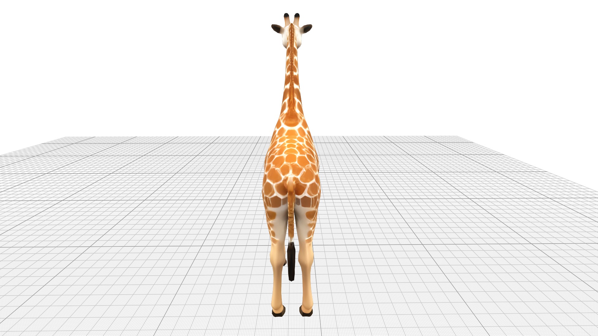 Giraffe Lowpoly Realistic Low-poly 3D model_3