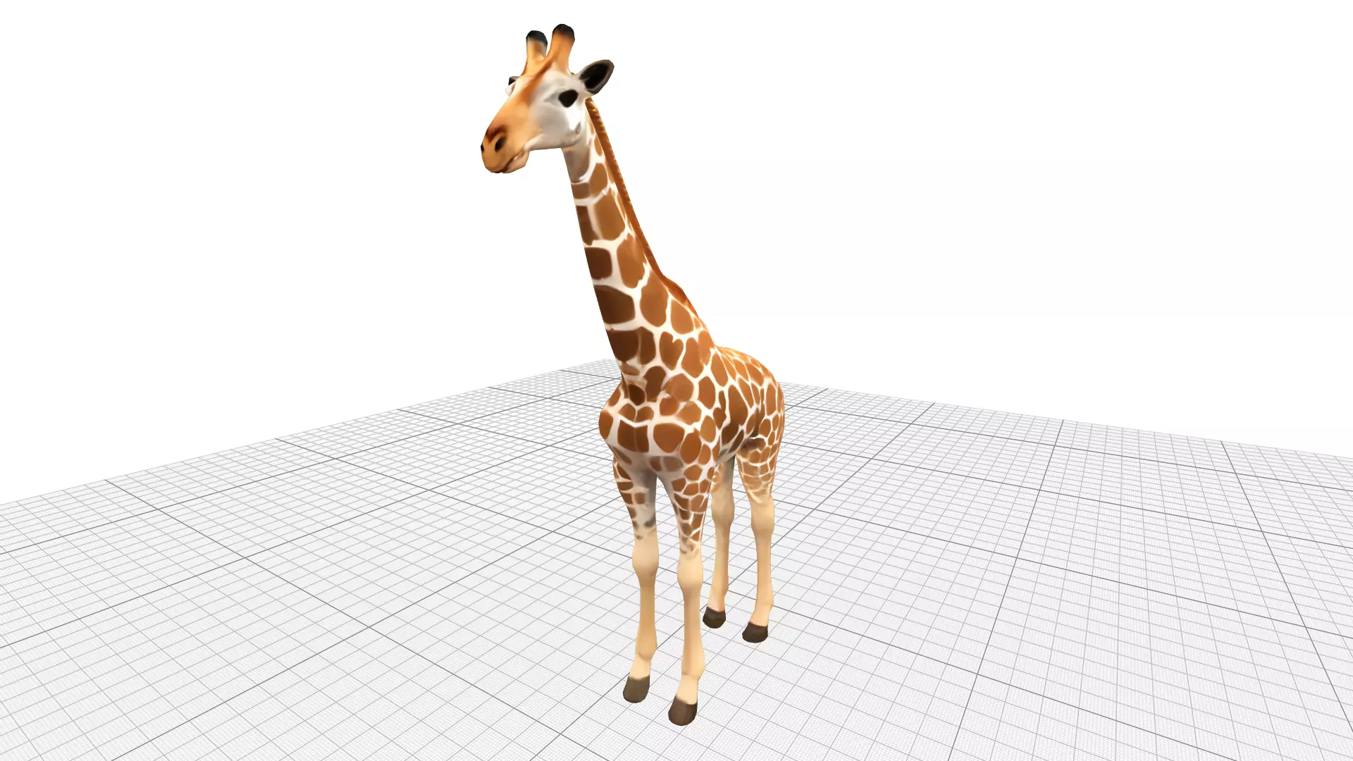 Giraffe Lowpoly Realistic Low-poly 3D model_0