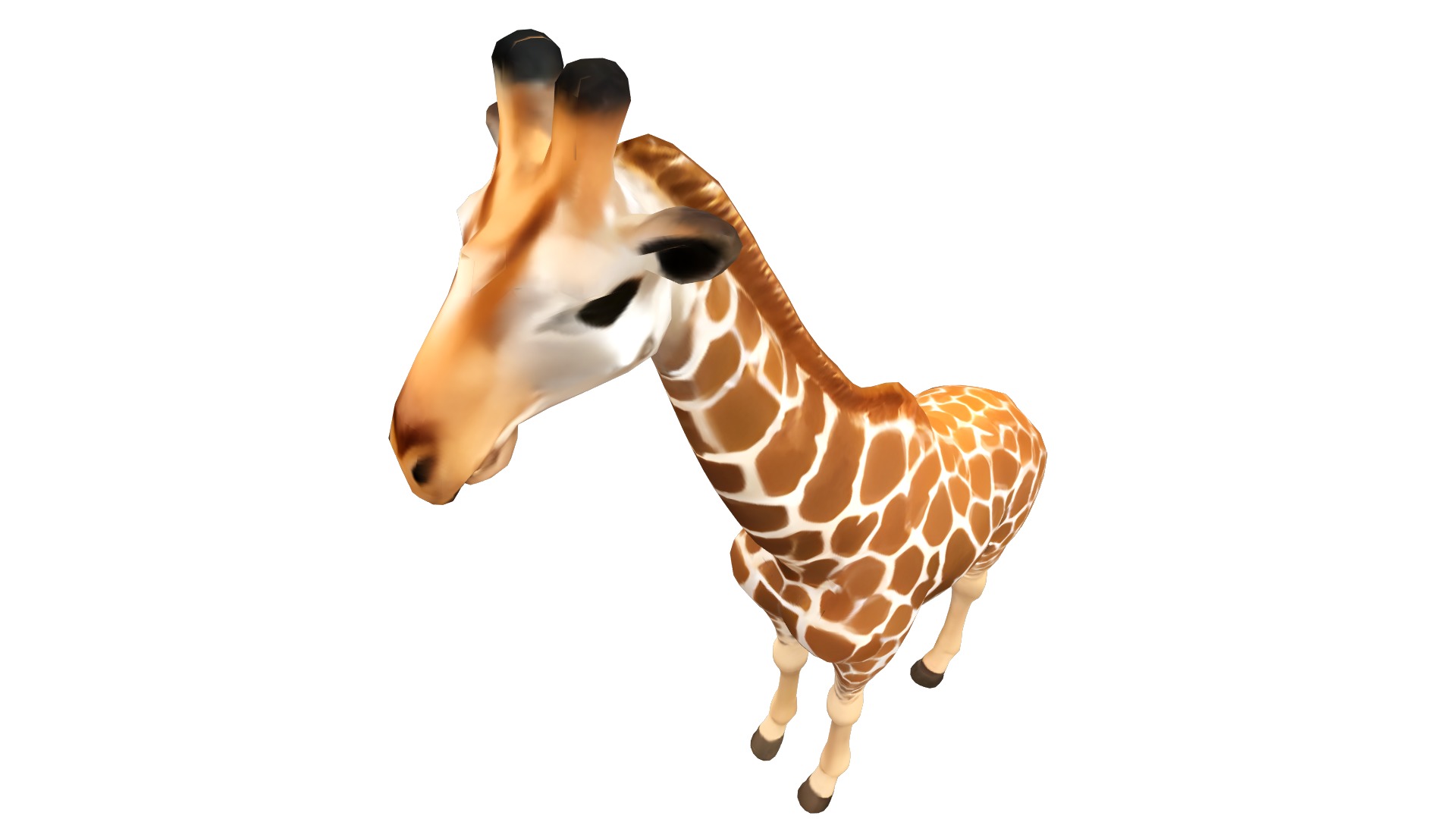 Giraffe Lowpoly Realistic Low-poly 3D model_7