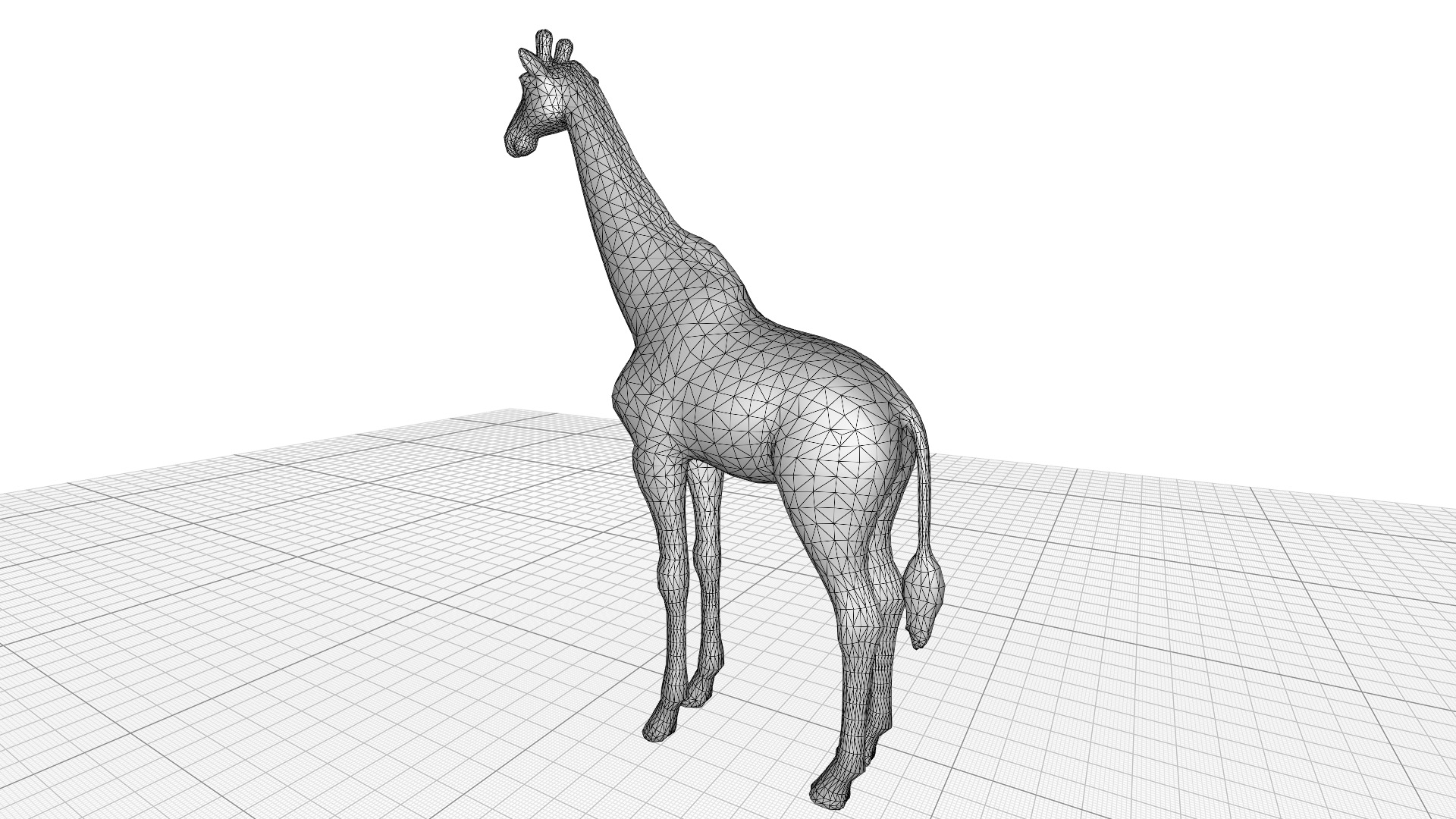 Giraffe Lowpoly Realistic Low-poly 3D model_11