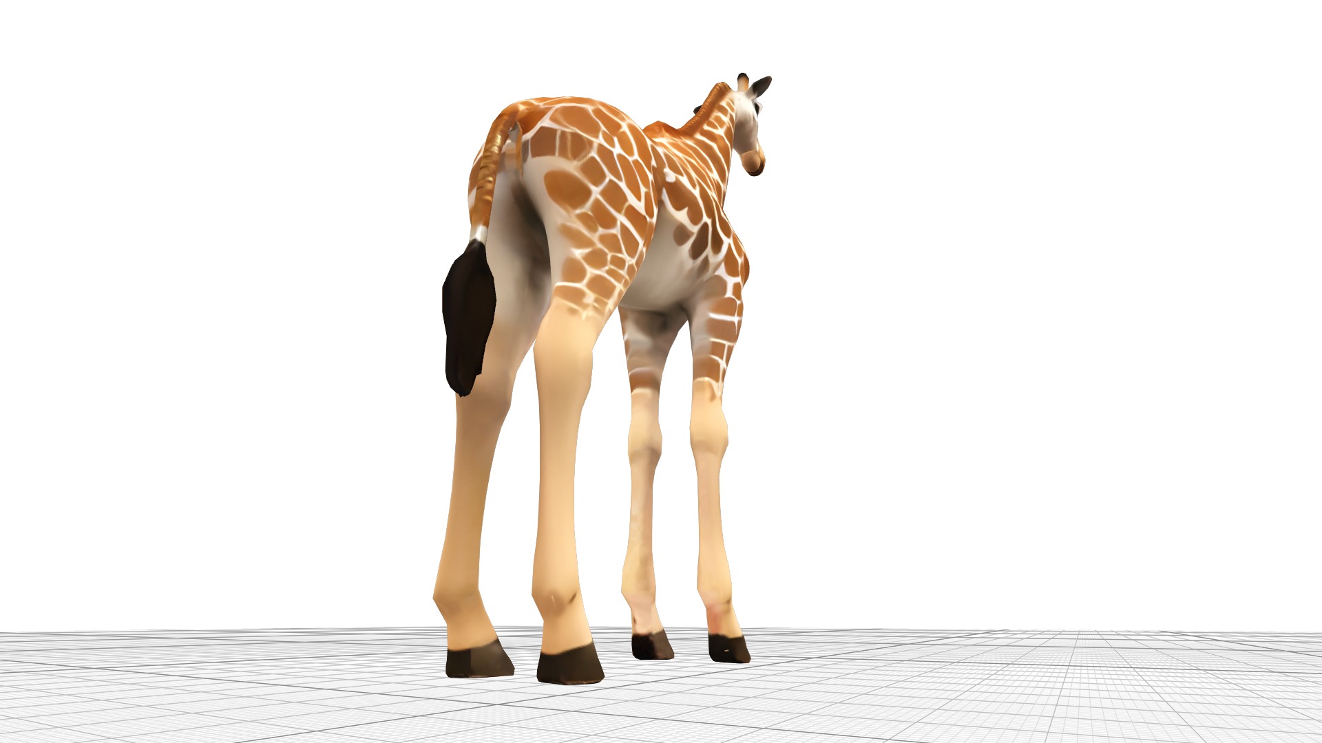 Giraffe Lowpoly Realistic Low-poly 3D model_4
