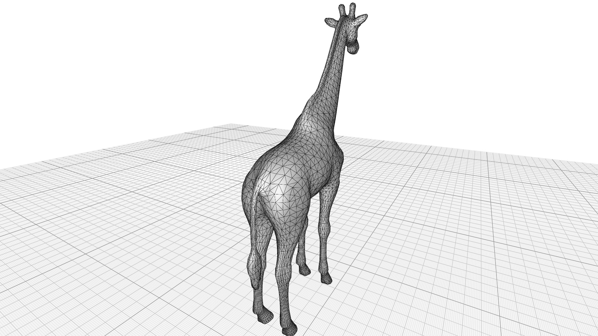 Giraffe Lowpoly Realistic Low-poly 3D model_12