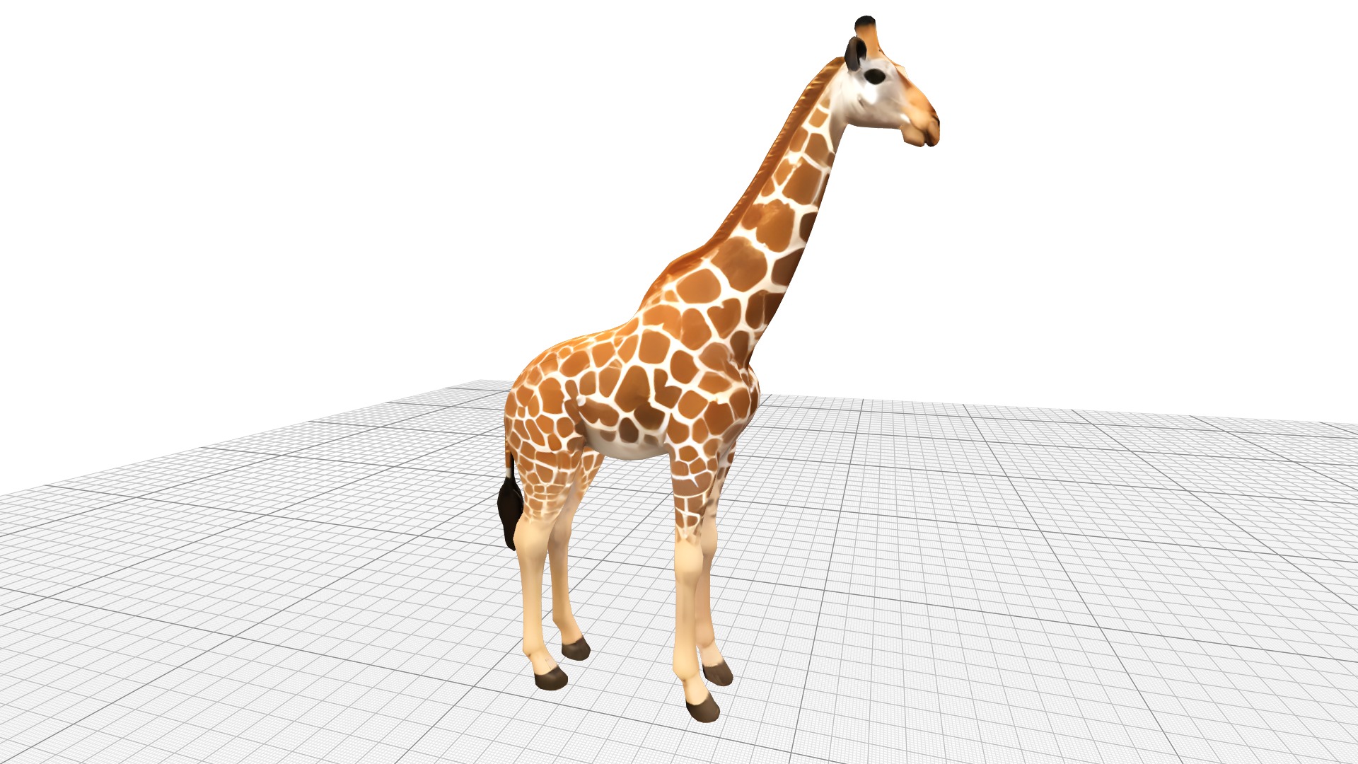 Giraffe Lowpoly Realistic Low-poly 3D model_1