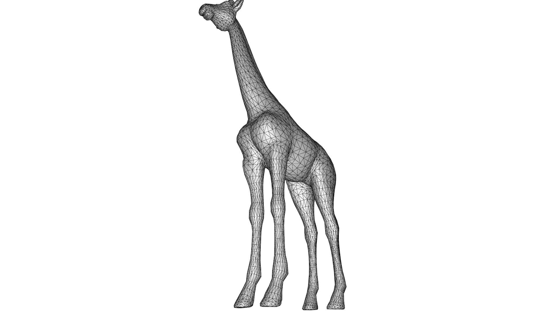 Giraffe Lowpoly Realistic Low-poly 3D model_13