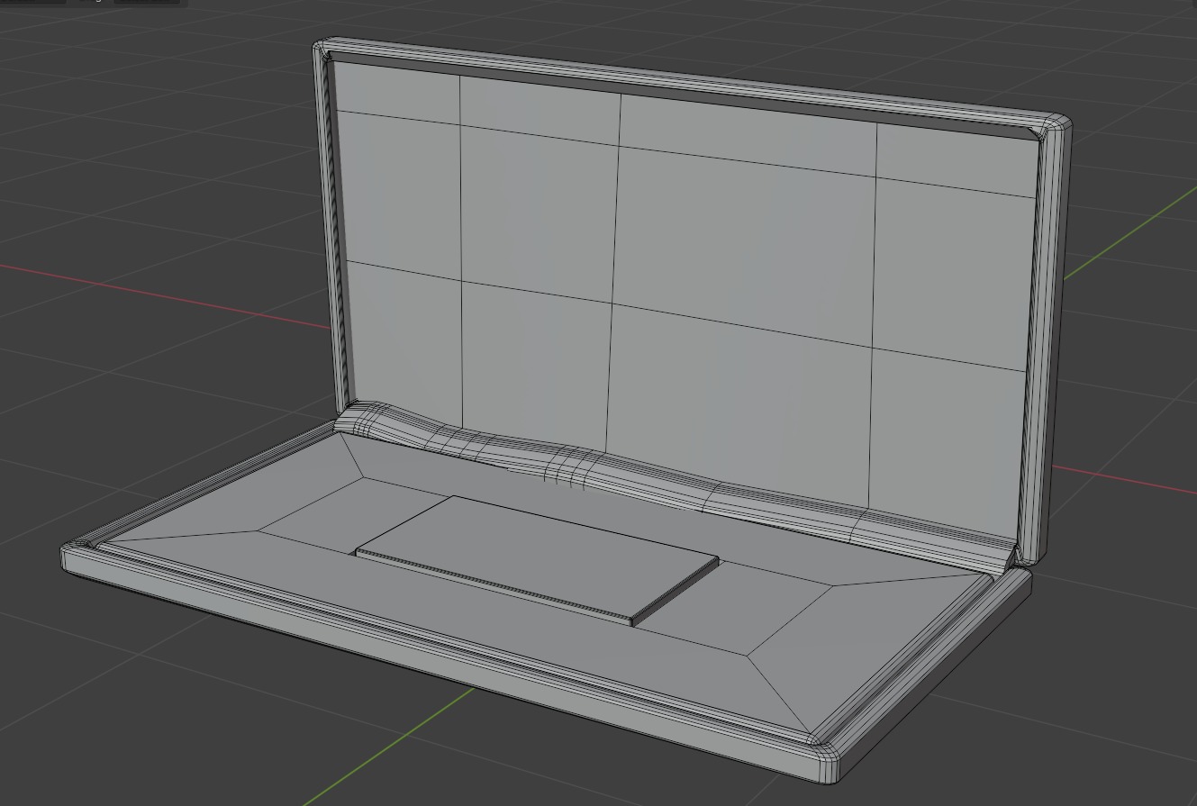 Award Plaque Large Low-poly 3D model_3