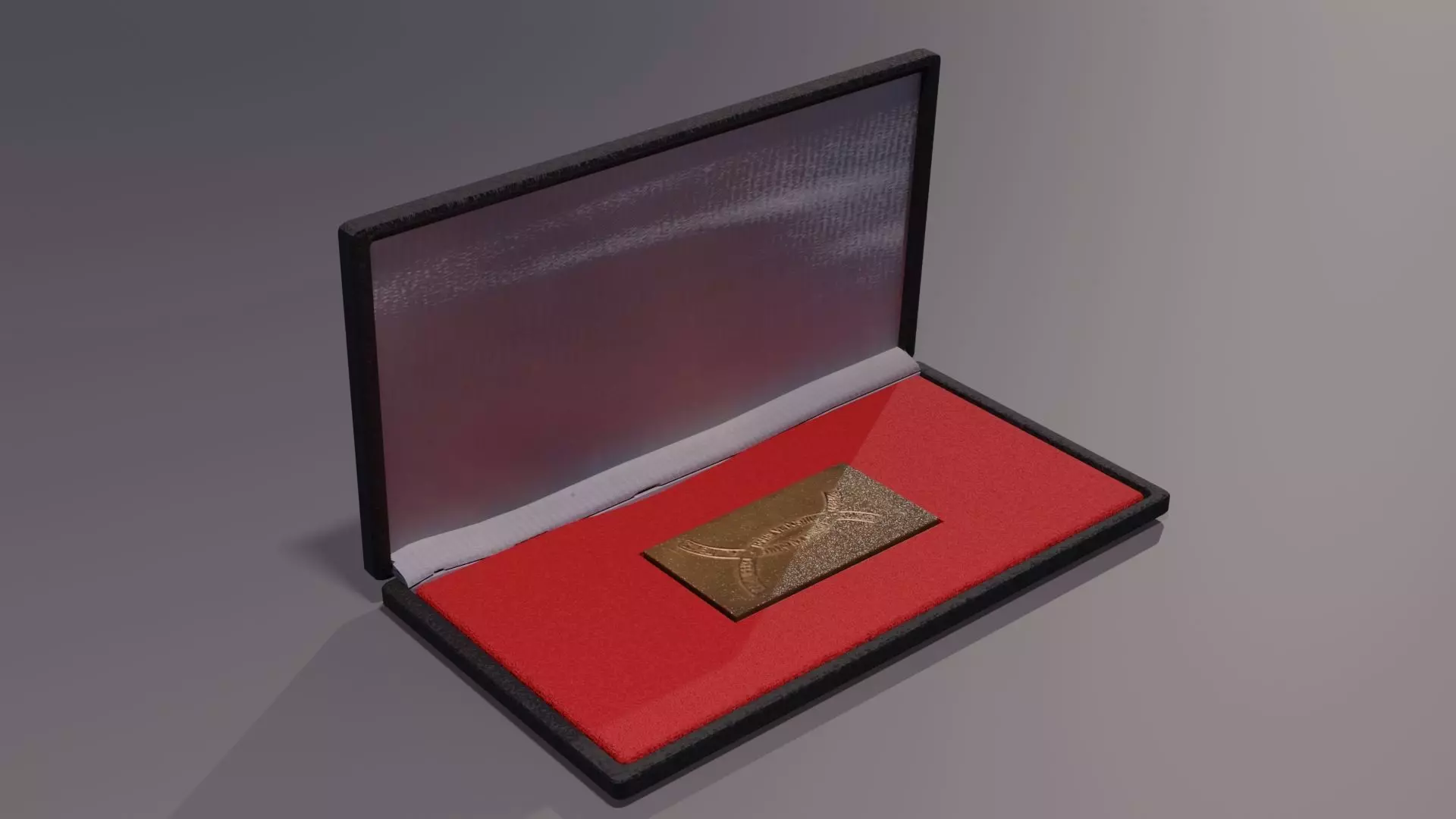 Award Plaque Large Low-poly 3D model_0